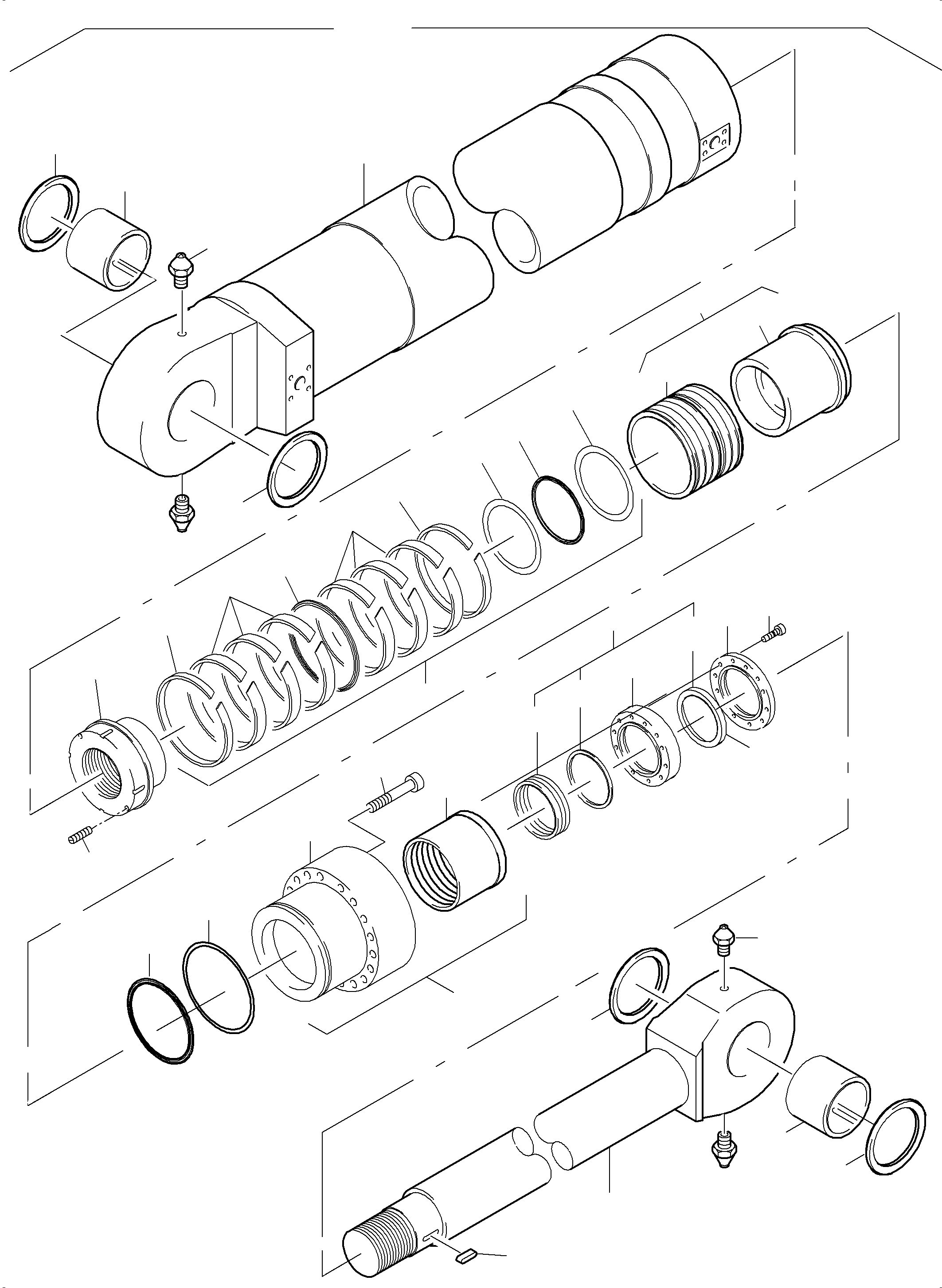 Cylinder head cpl. 992 124 40 KOMATSU
