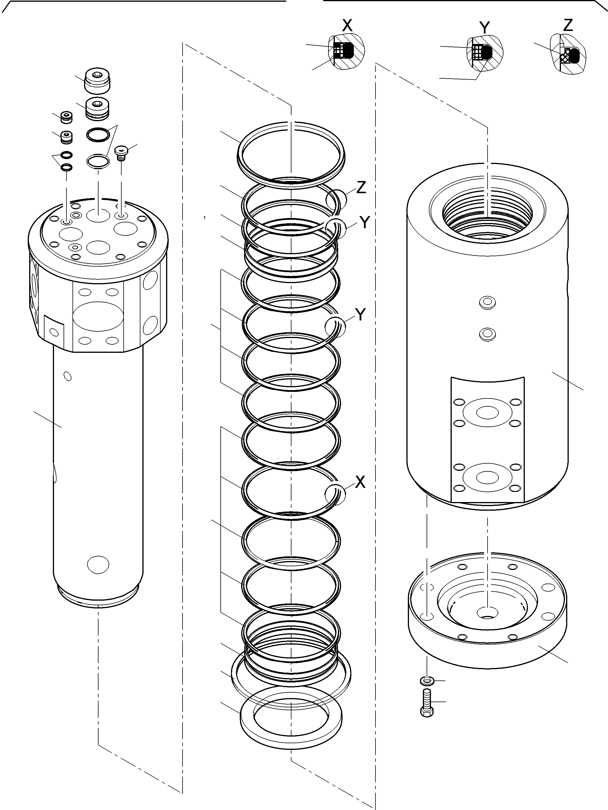 Rotary joint assy. 997 300 40 KOMATSU