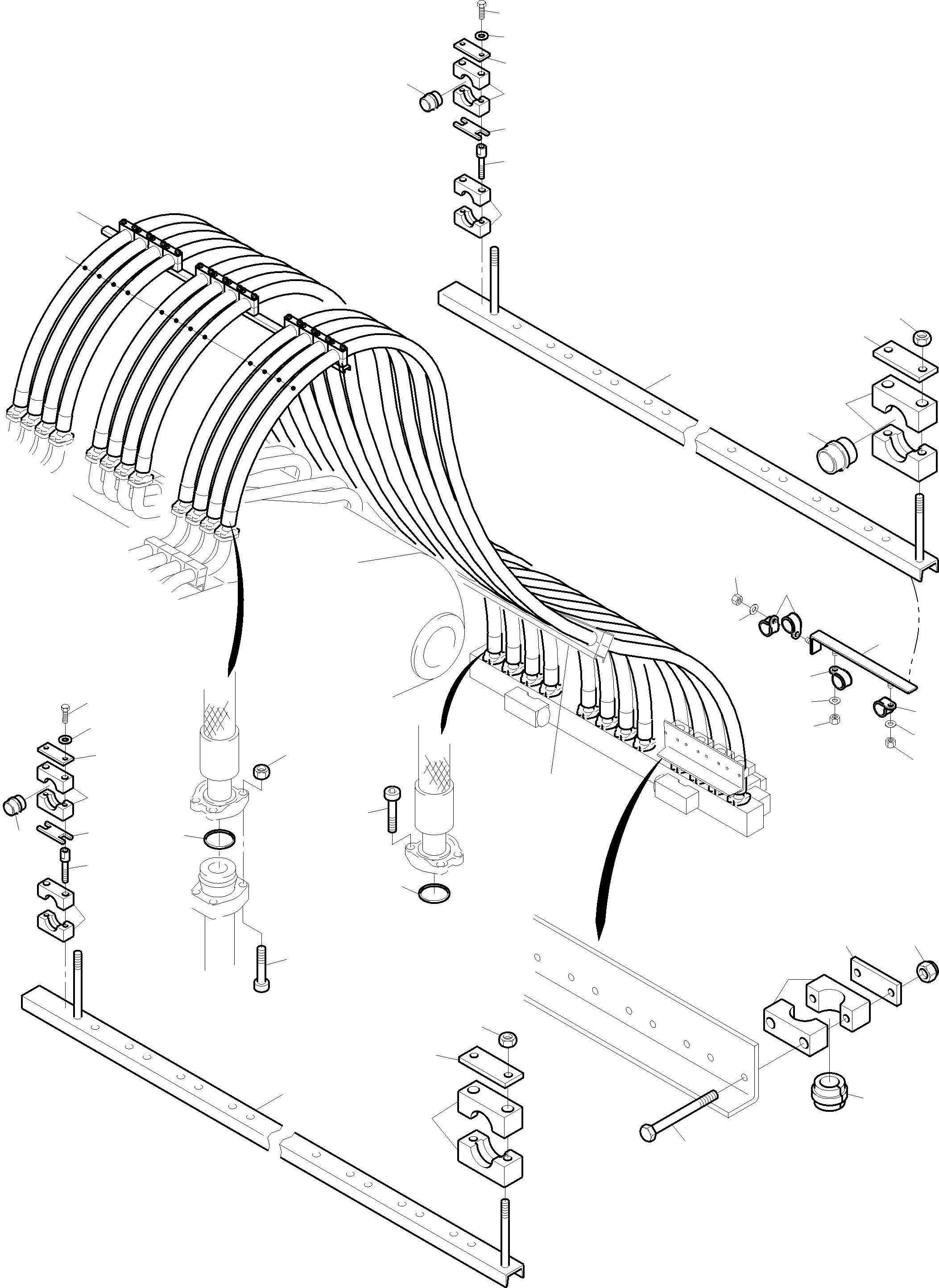 Комплект хомутов 519 827 98 KOMATSU