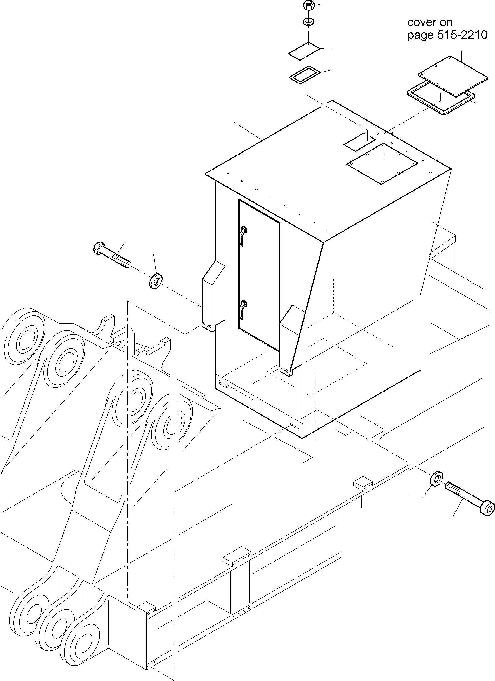 Cab support 992 521 40 KOMATSU