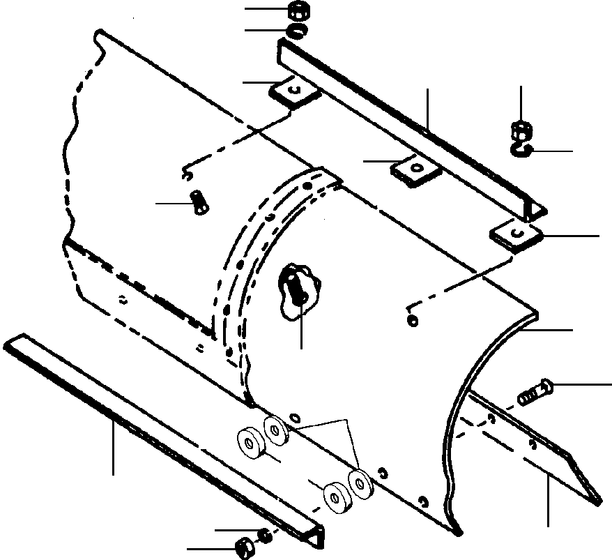 ANGLE, MOLDBOARD EXTENSION 1437 059 H91 KOMATSU