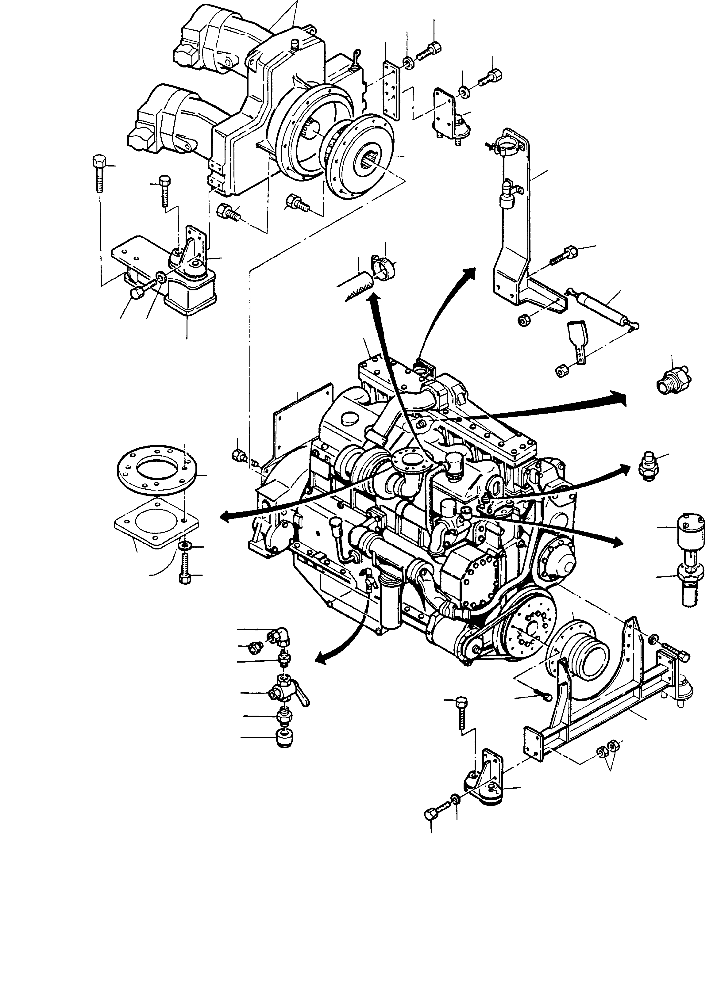 V-belt pulley 405 855 40 KOMATSU