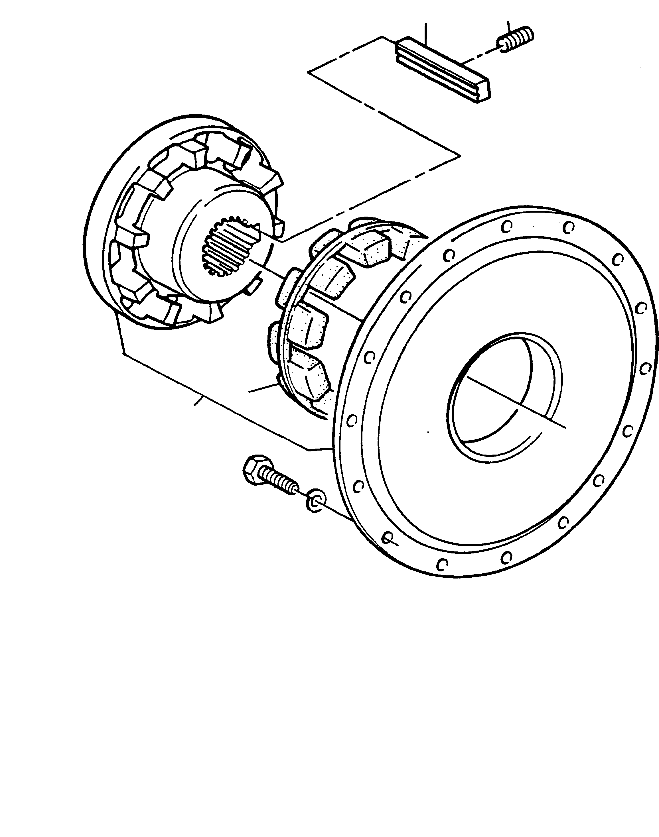 Plastic spacer ring 692 301 KOMATSU