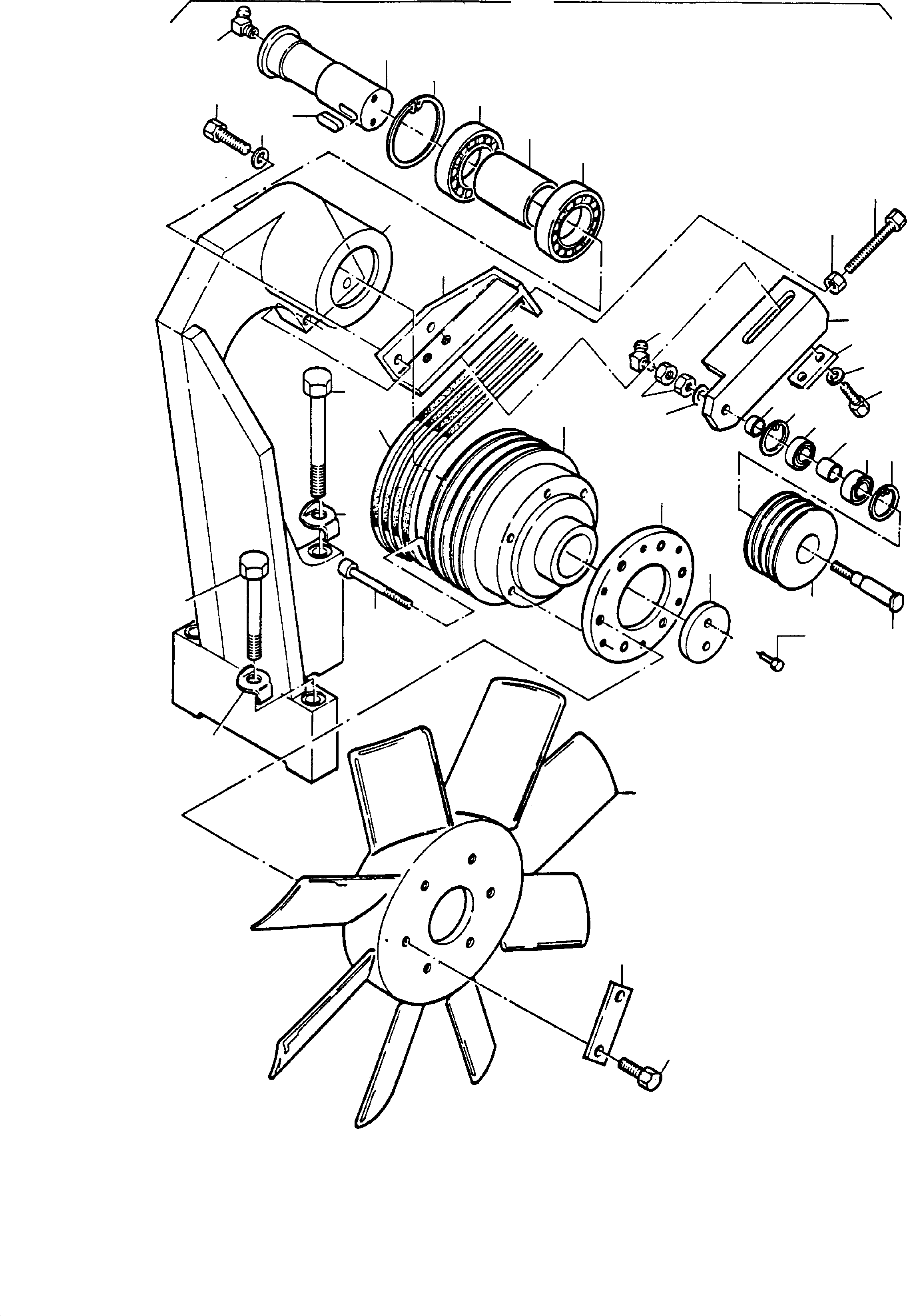 V-belt pulley 409 970 40 KOMATSU