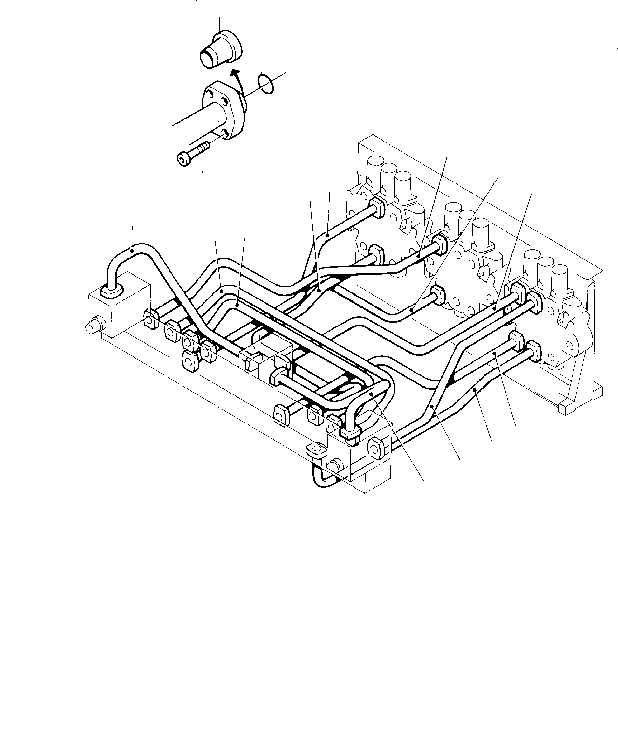 Pipe assy. Ø 38 697 024 73 KOMATSU