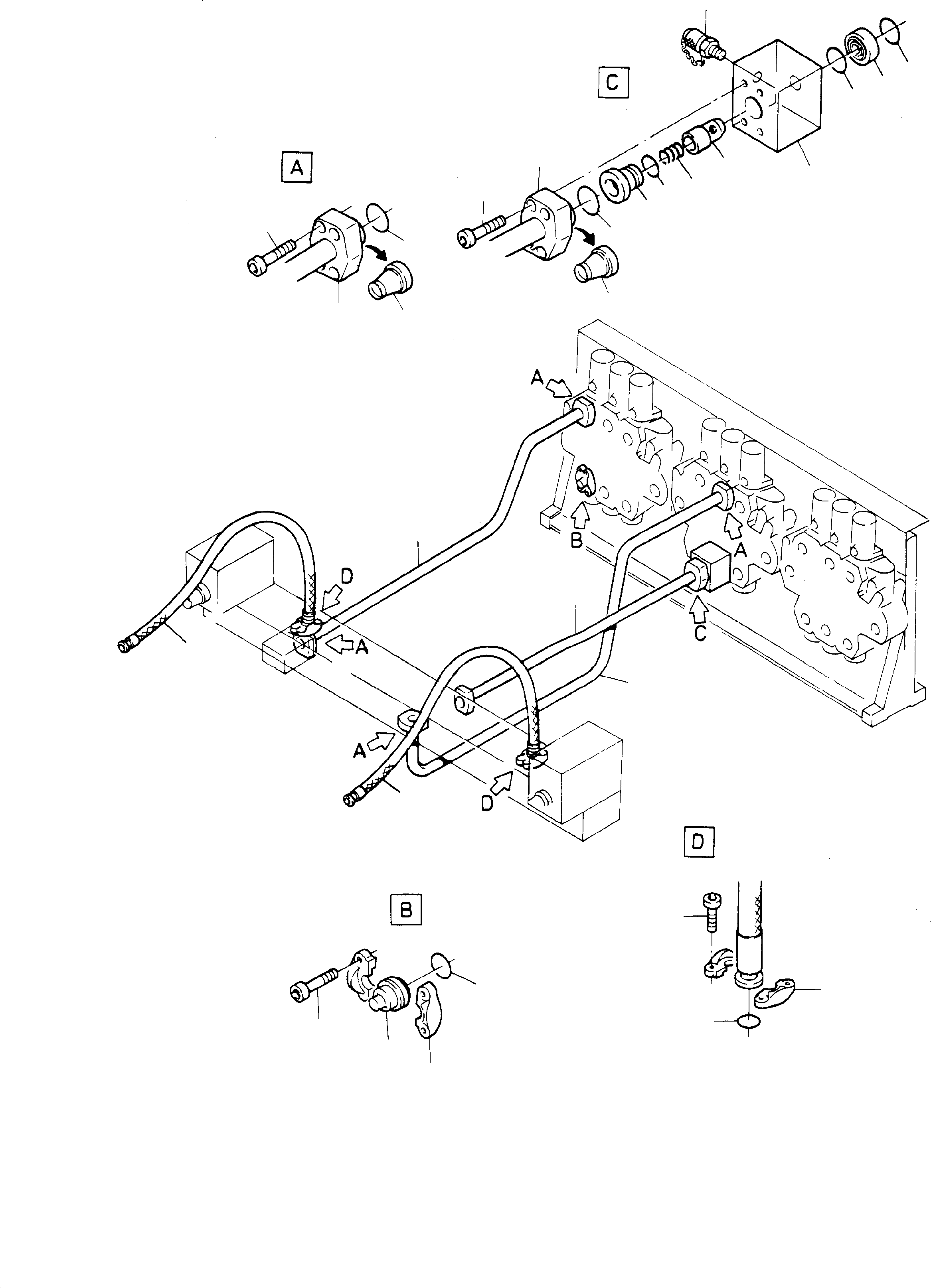 Pipe assy. Ø 38 697 044 73 KOMATSU