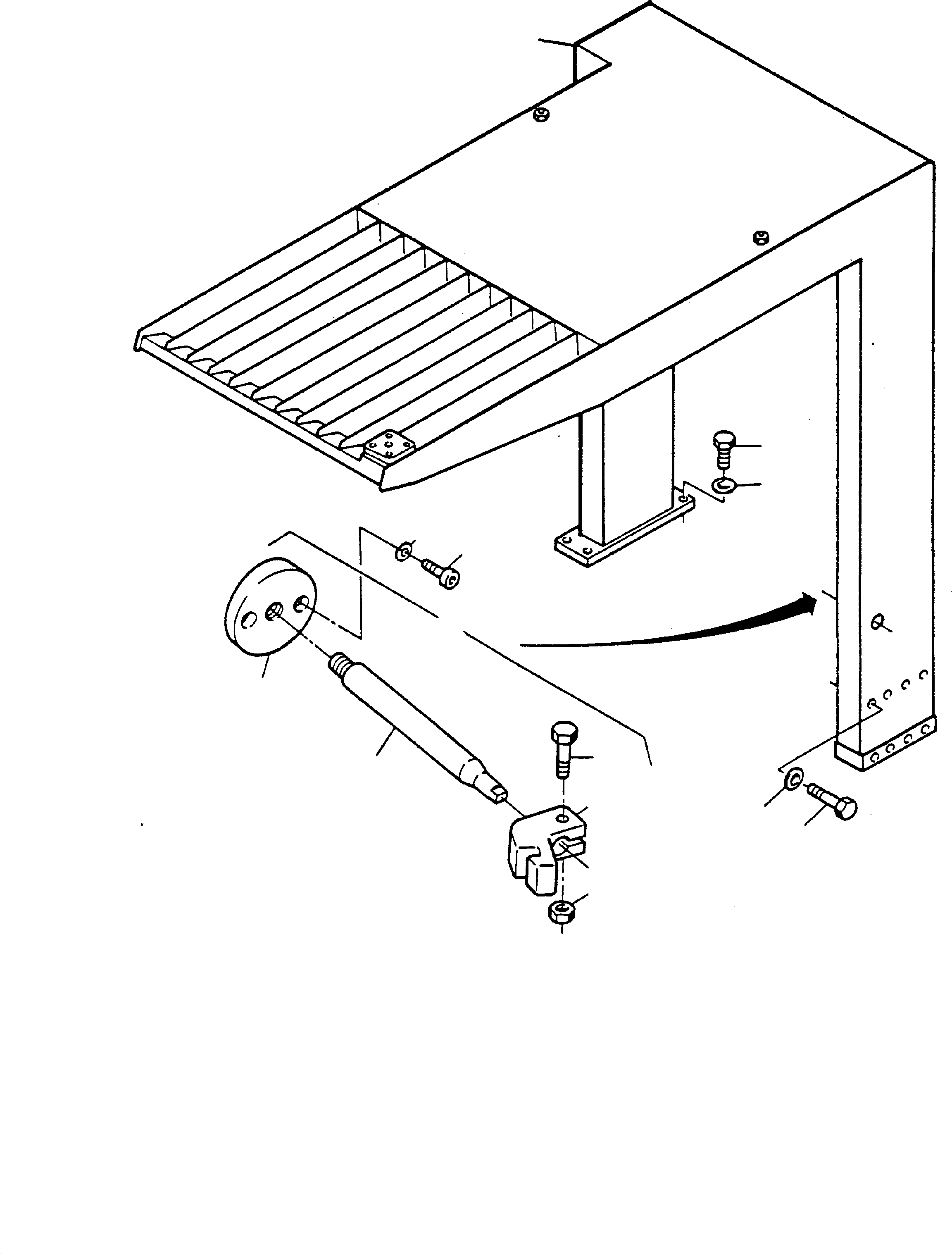 Door hook 357 574 40 KOMATSU