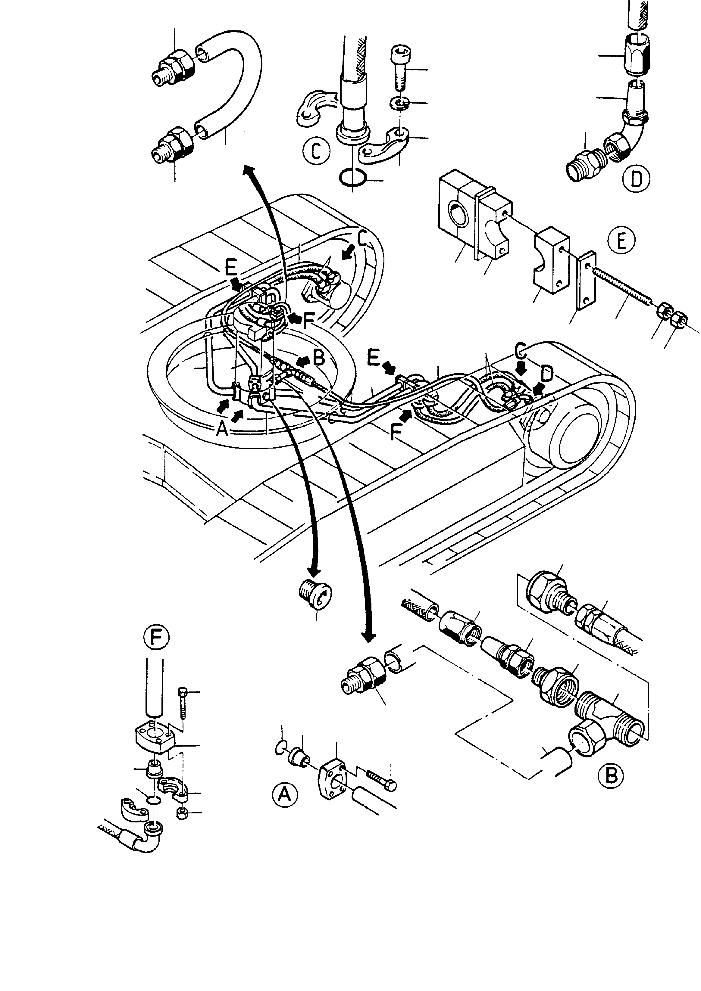 Pipe assy. Ø 38 697 232 73 KOMATSU