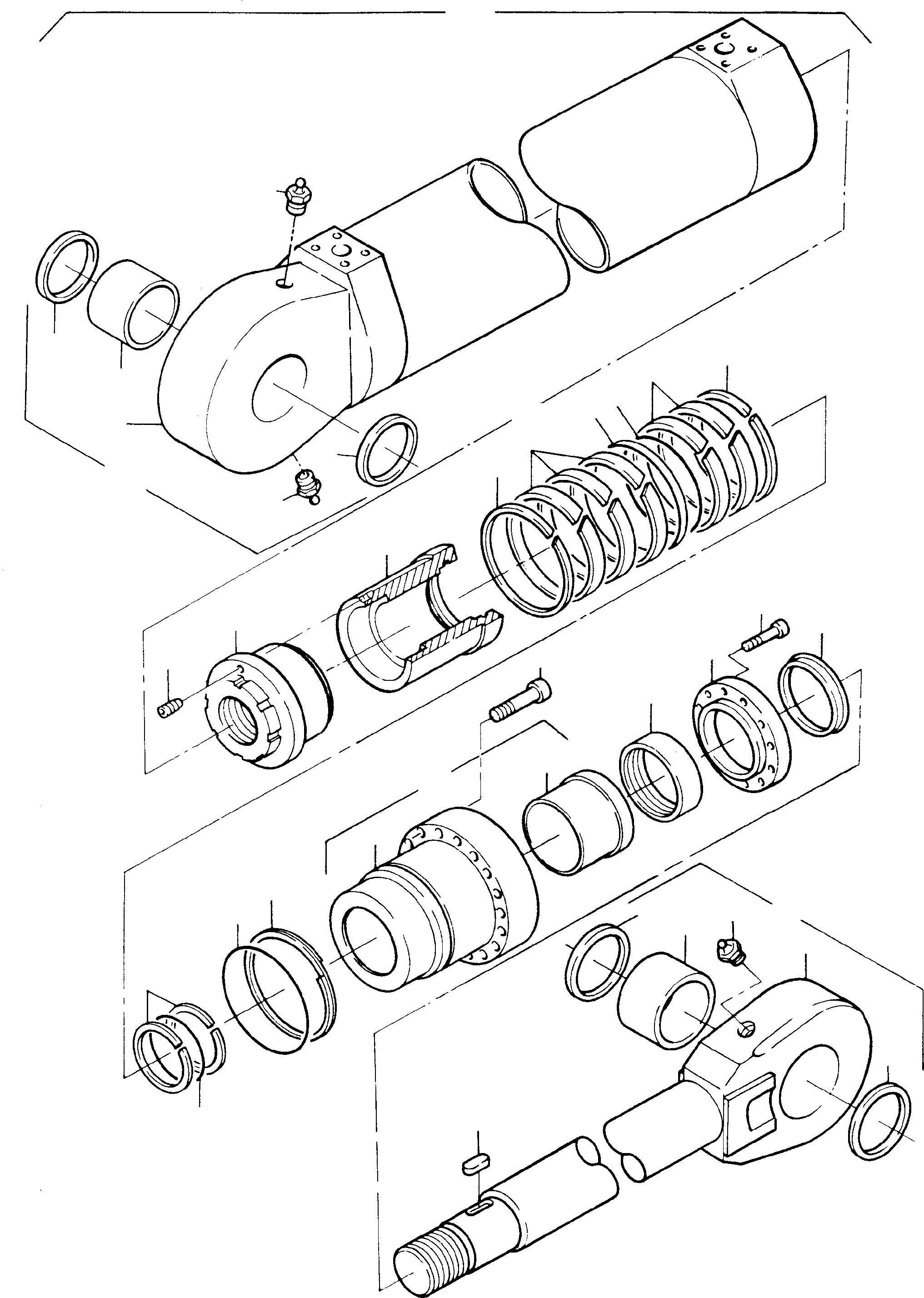 Комплект уплотнений 082 460 40 KOMATSU