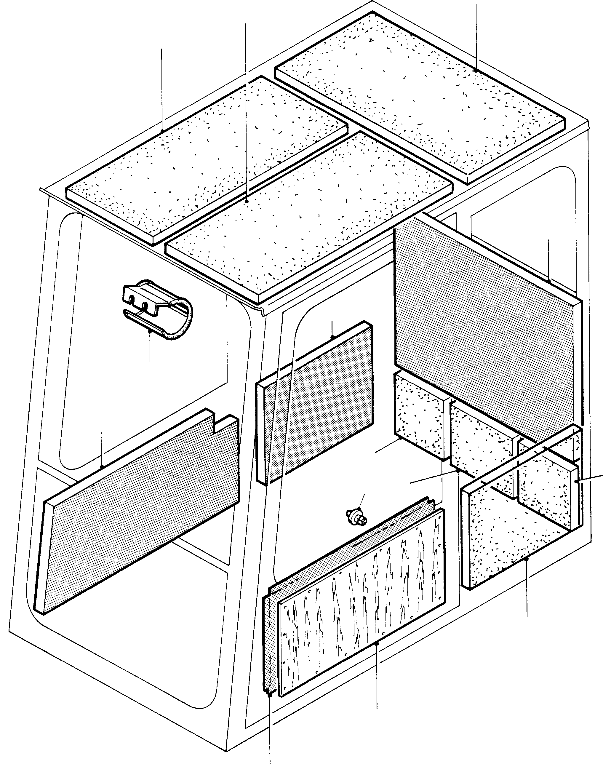Plastic - spreader rivet 360 898 40 KOMATSU