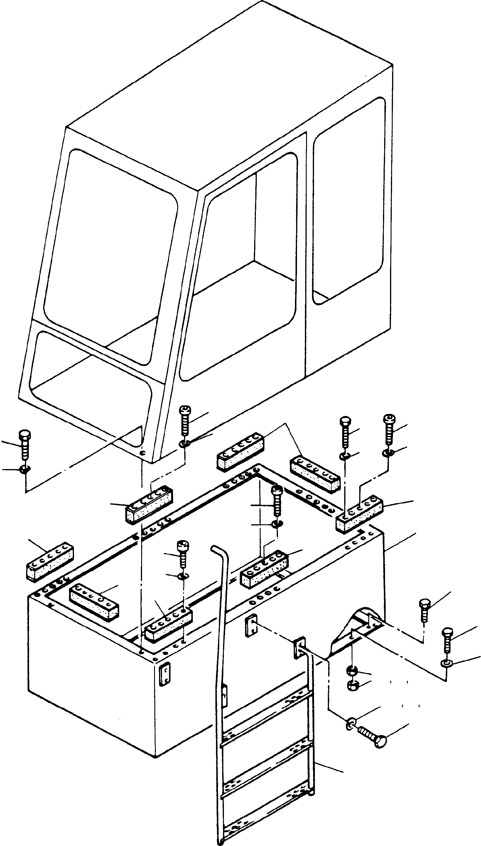 Cab support 449 321 40 KOMATSU