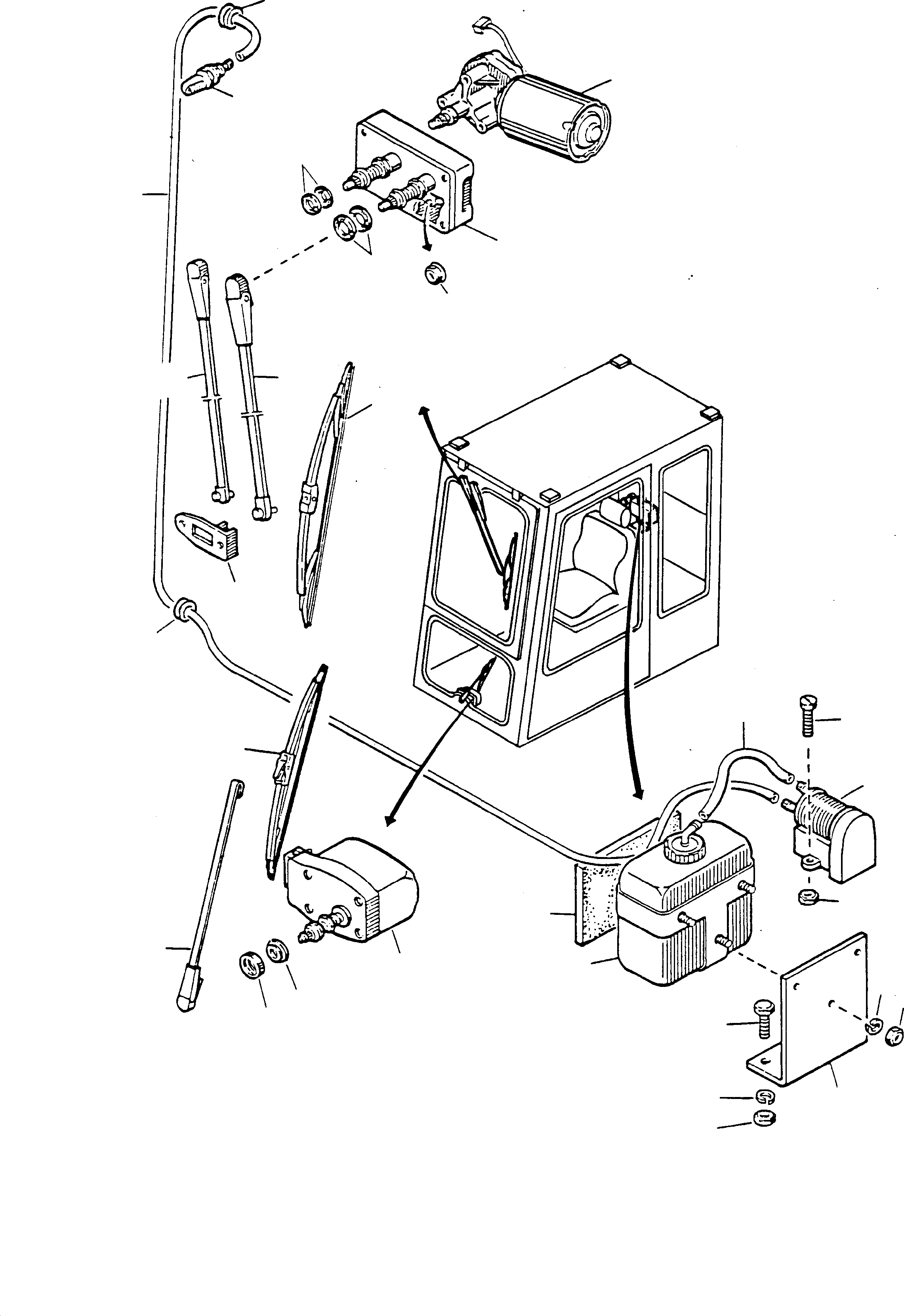 Мотор стеклоочистителя 323 080 40 KOMATSU