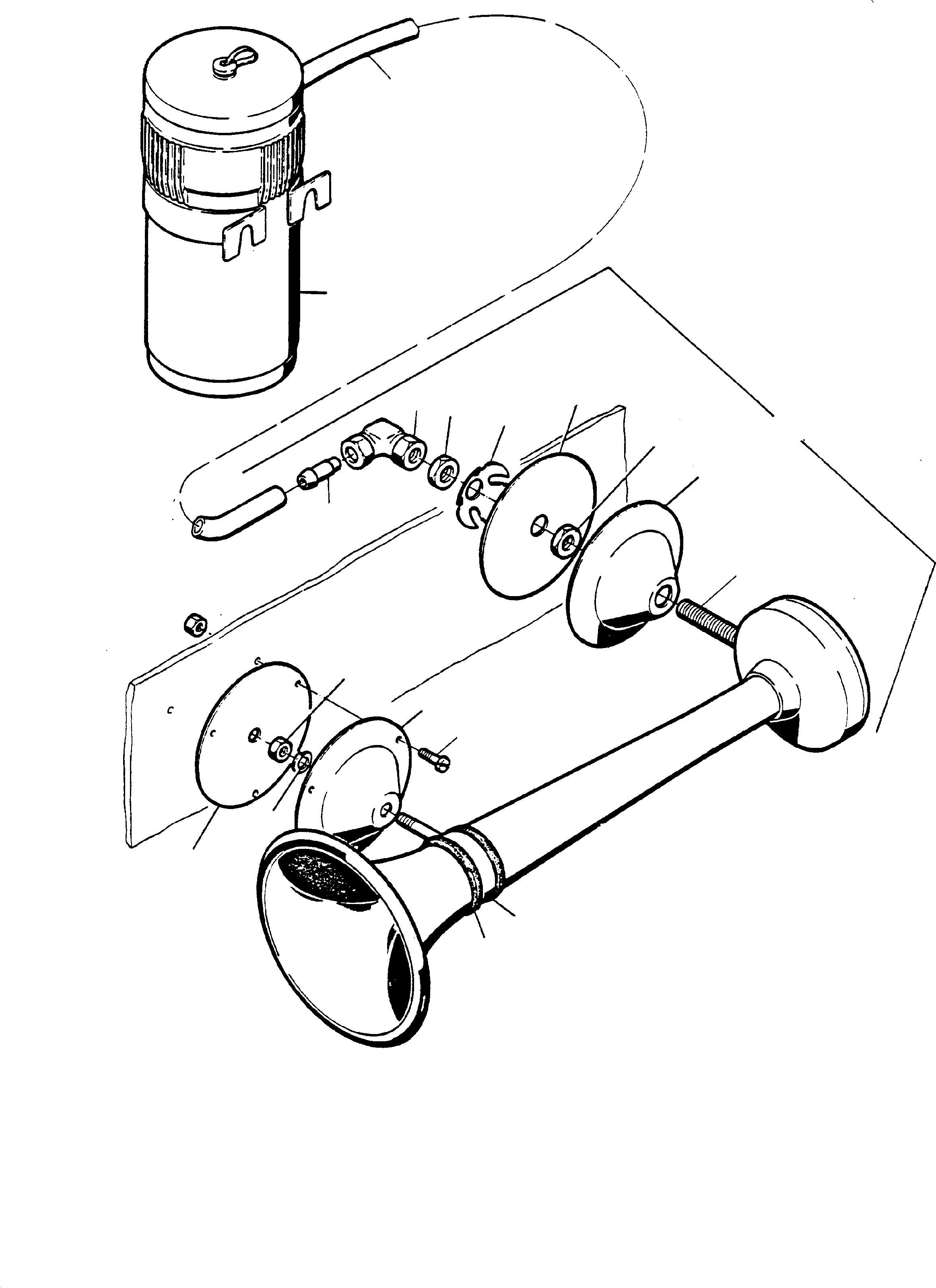Support for funnel 697 628 73 KOMATSU