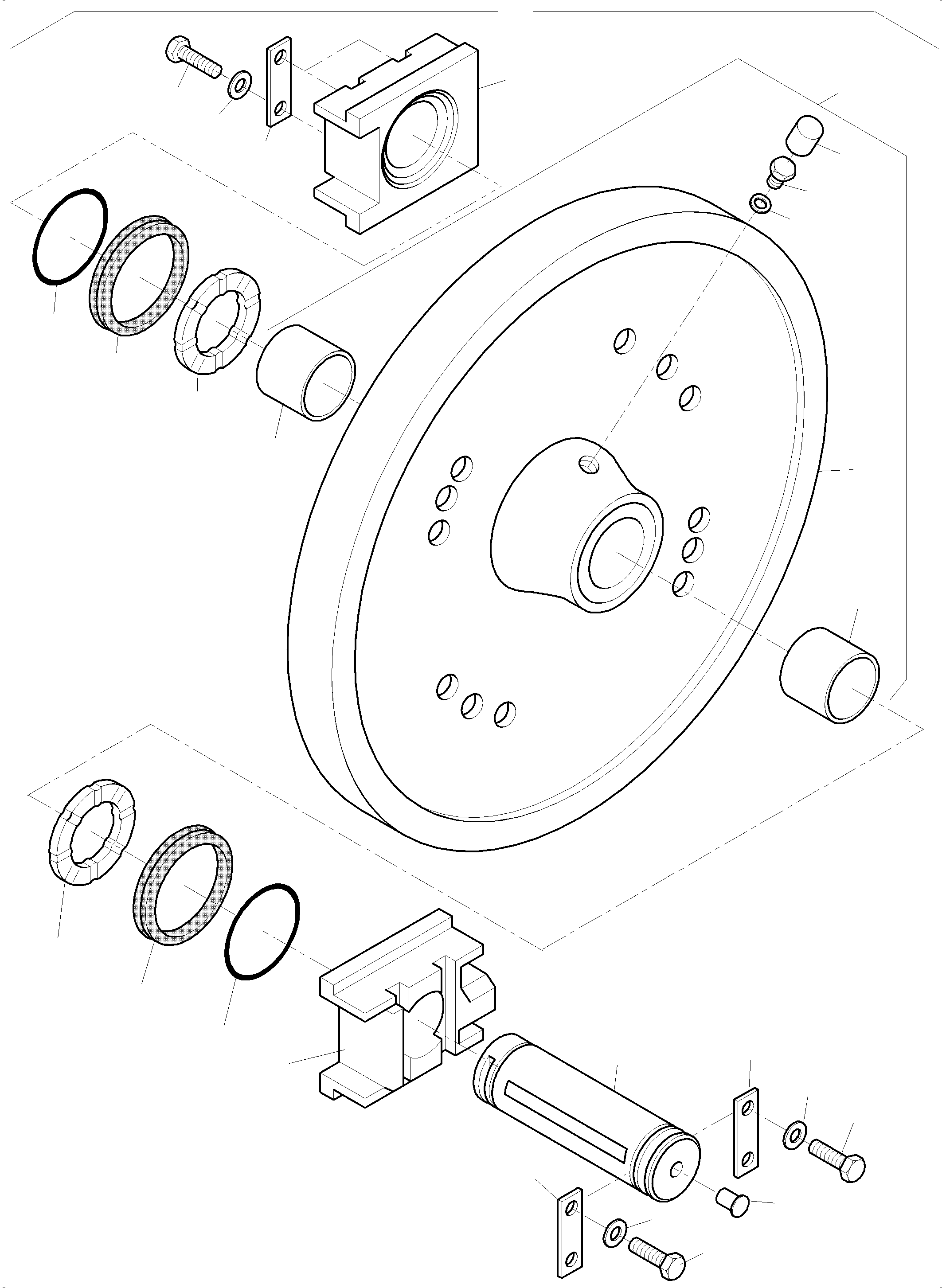 Idler assy. 970 885 40 KOMATSU