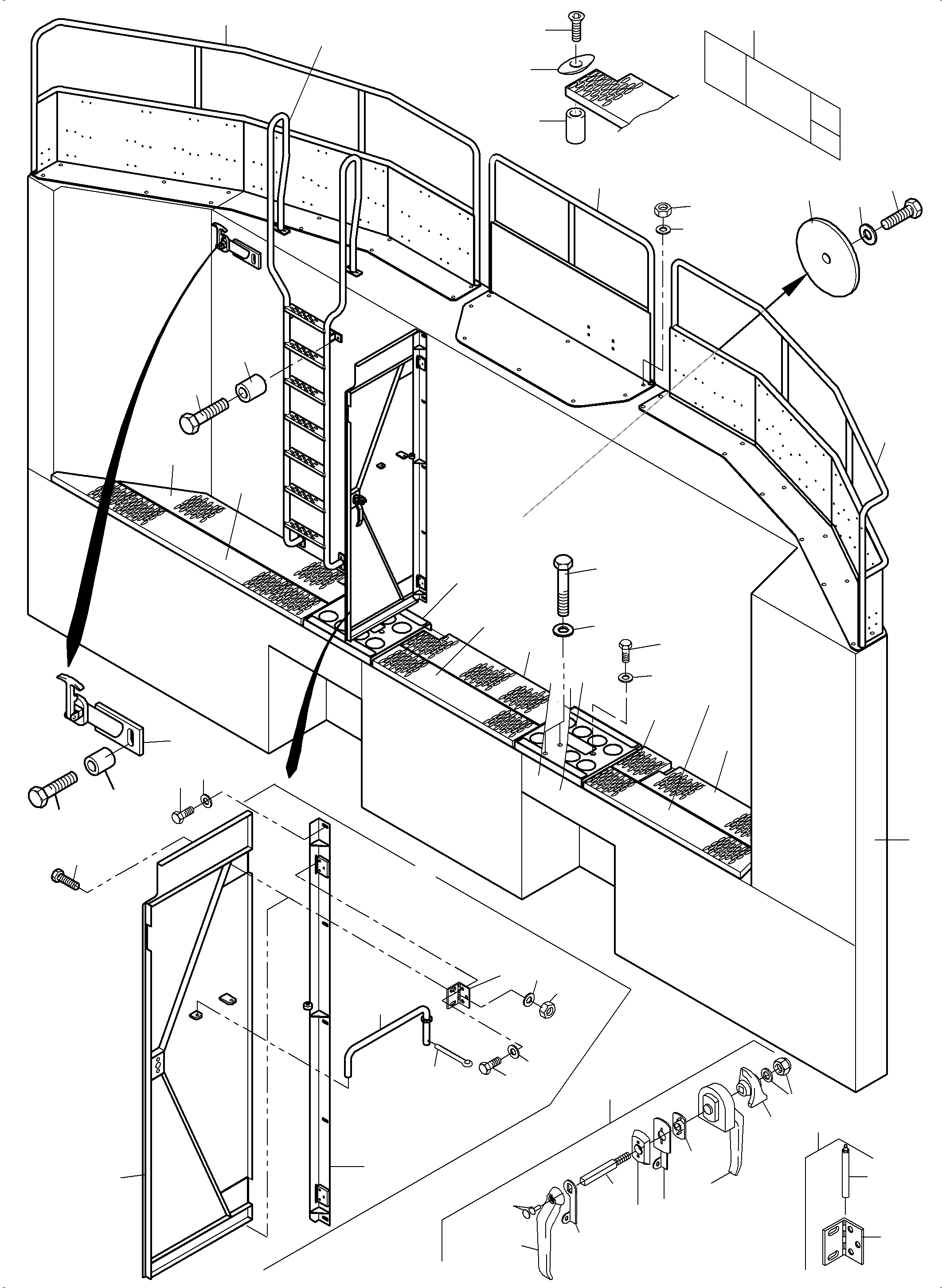 Emergency jack 977 705 40 KOMATSU
