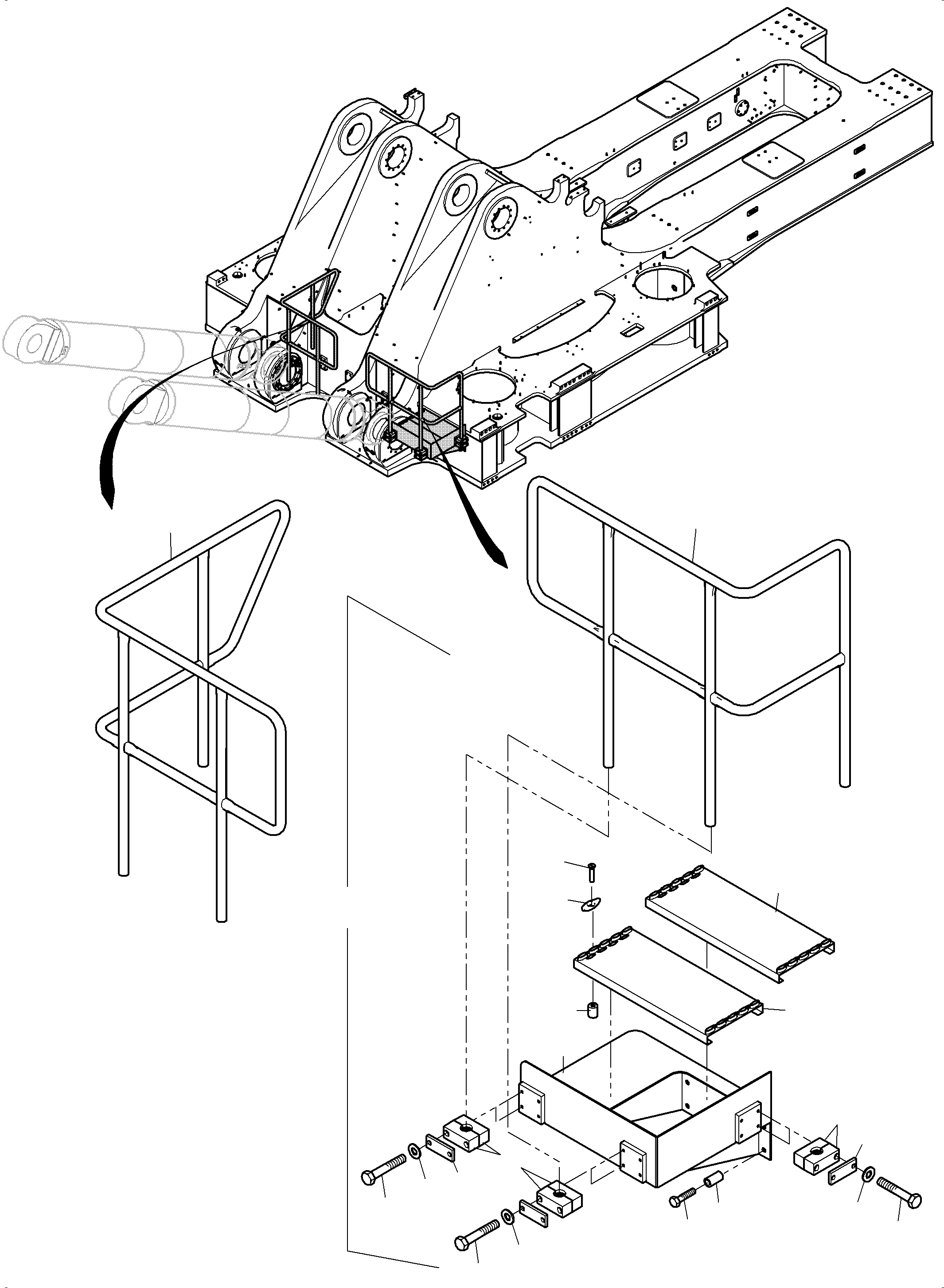 Platform assy. 976 703 40 KOMATSU