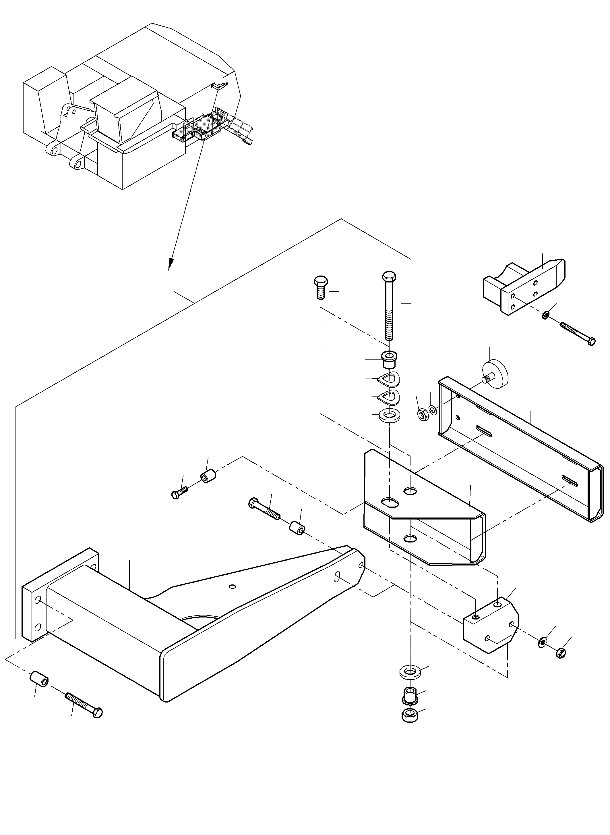 Ladder stopper 975 604 40 KOMATSU