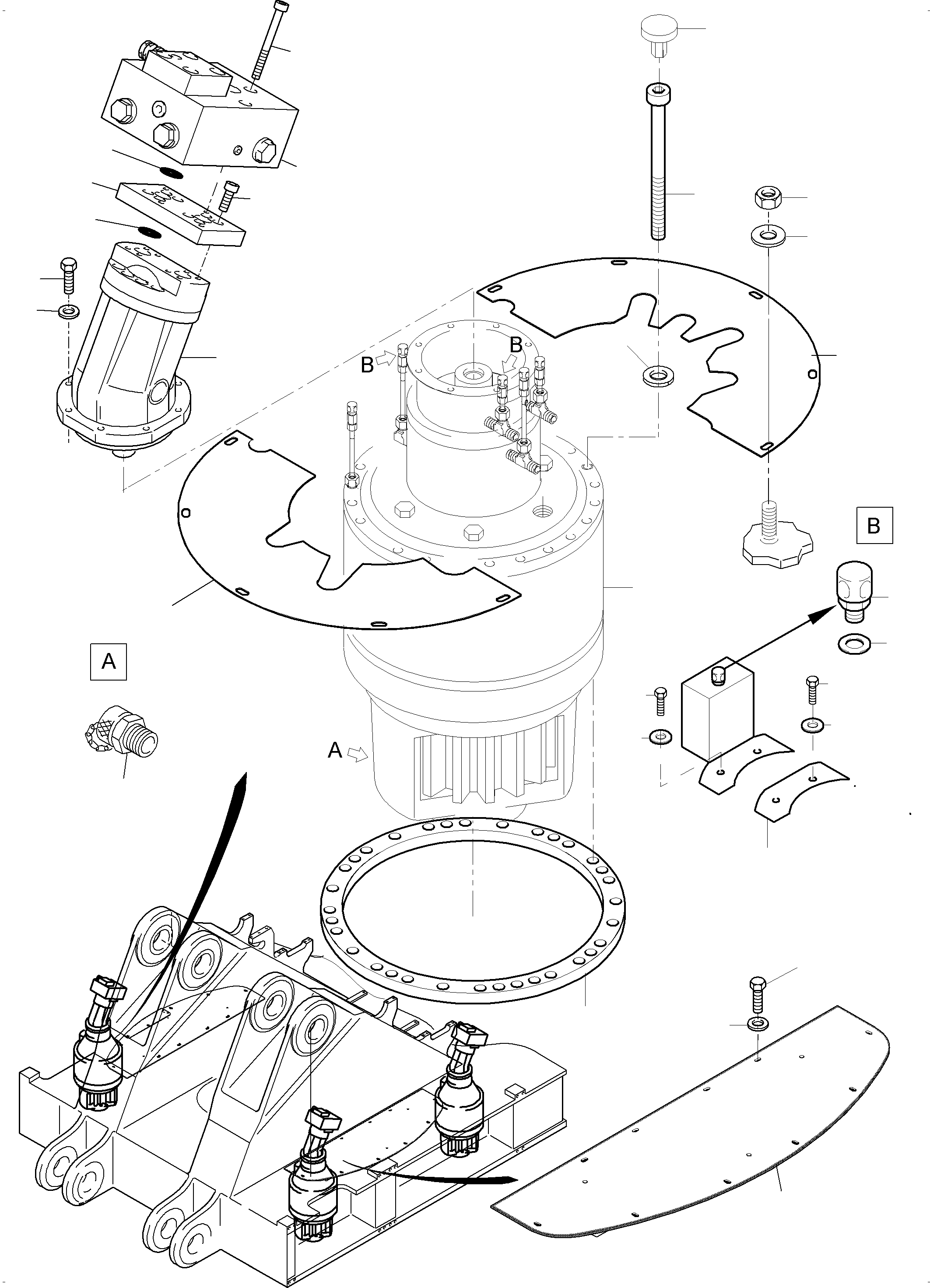 Cover plate rear 982 107 40 KOMATSU