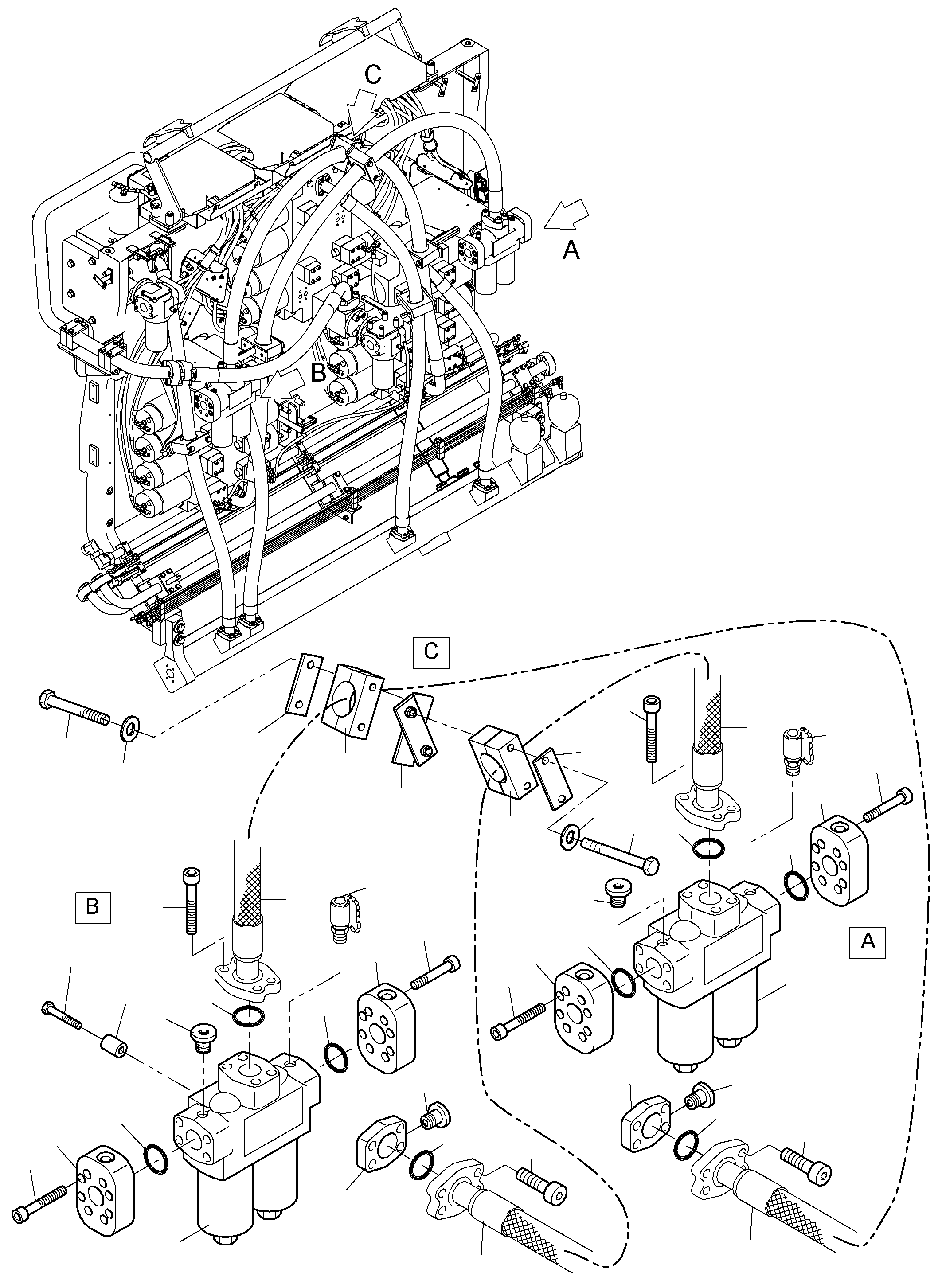 Труба в сборе ø 65 983 020 40 KOMATSU