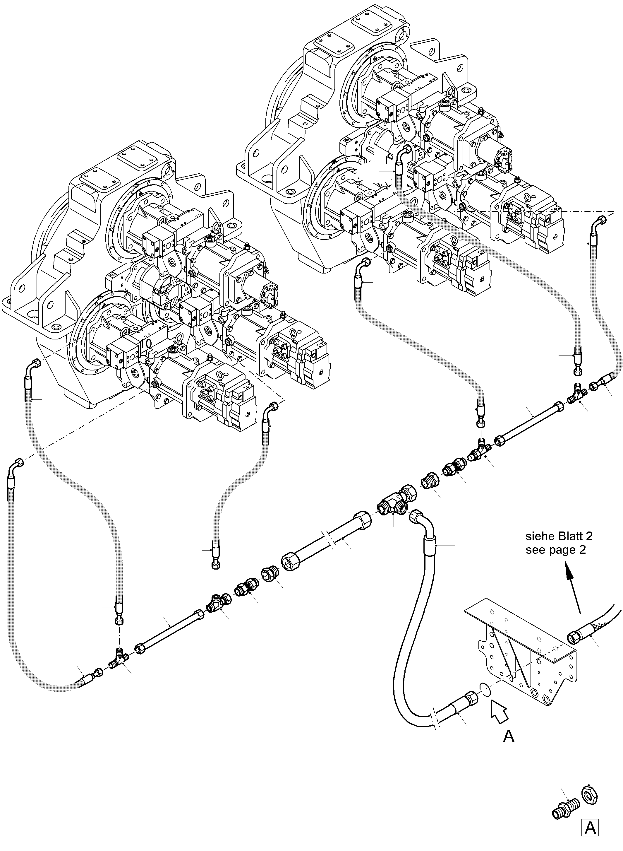 Труба в сборе 975 888 40 KOMATSU