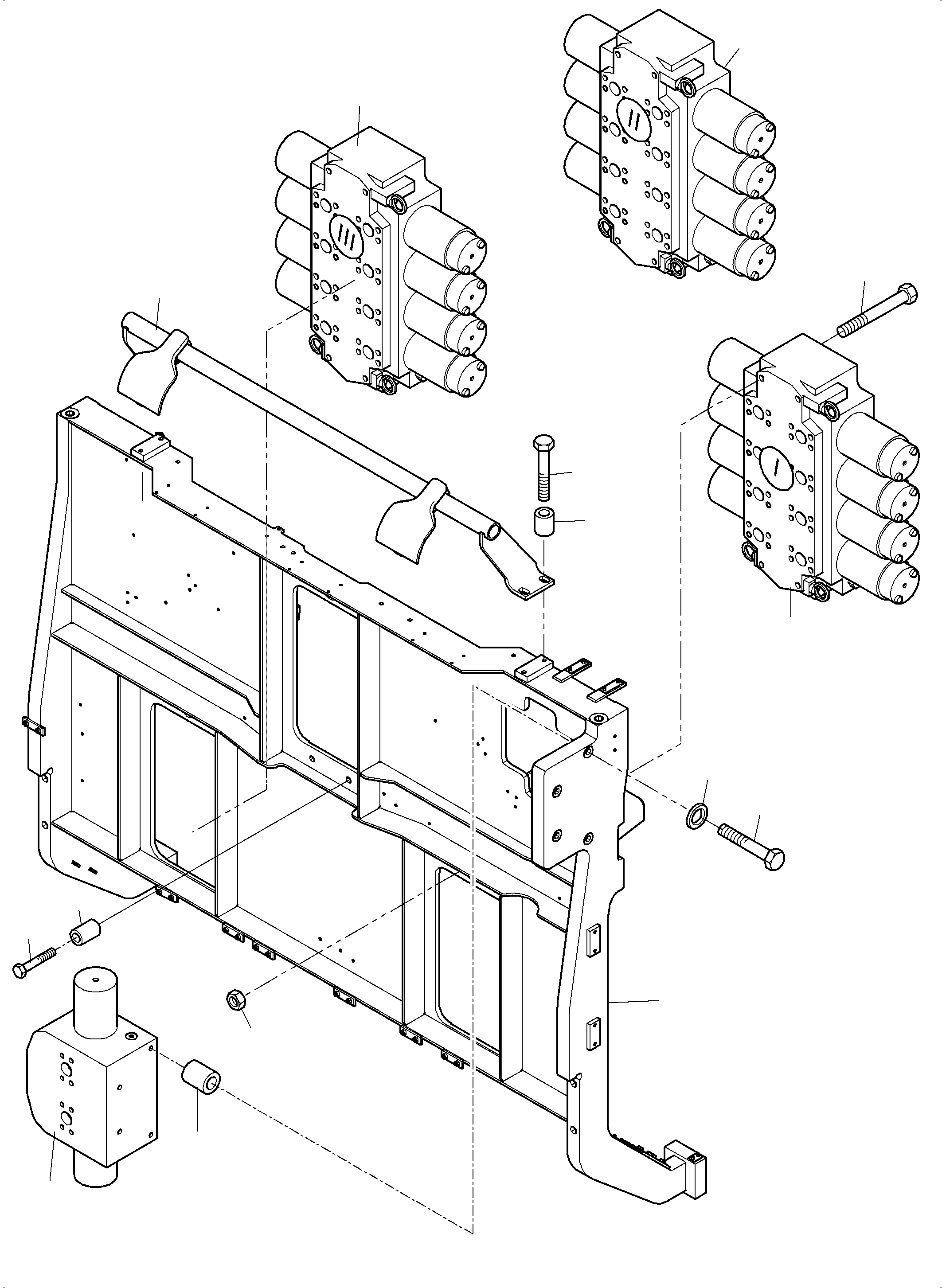 Support, control unit 979 390 40 KOMATSU