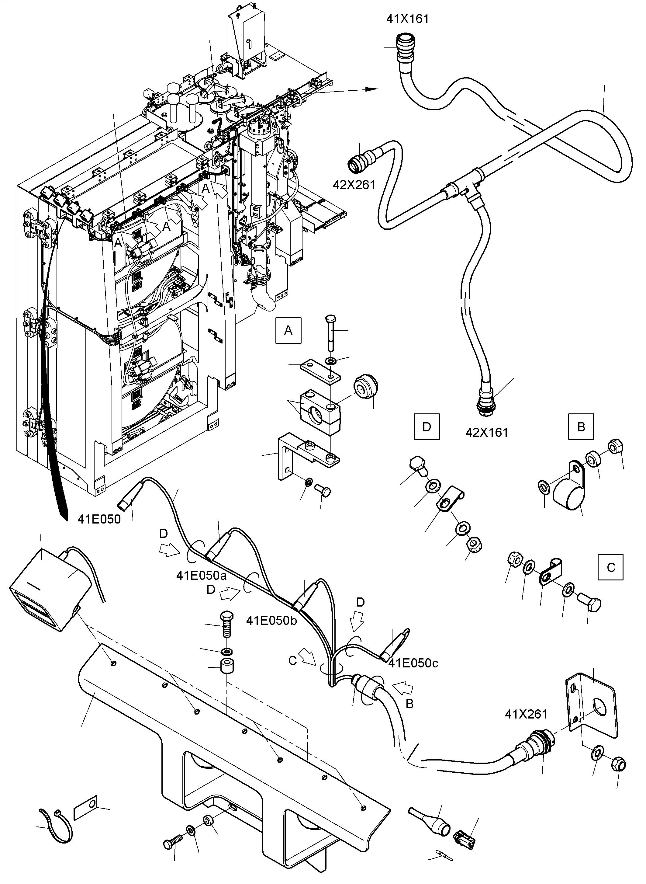 Harness -  lighting equipment-oil cooler 977 394 40 KOMATSU