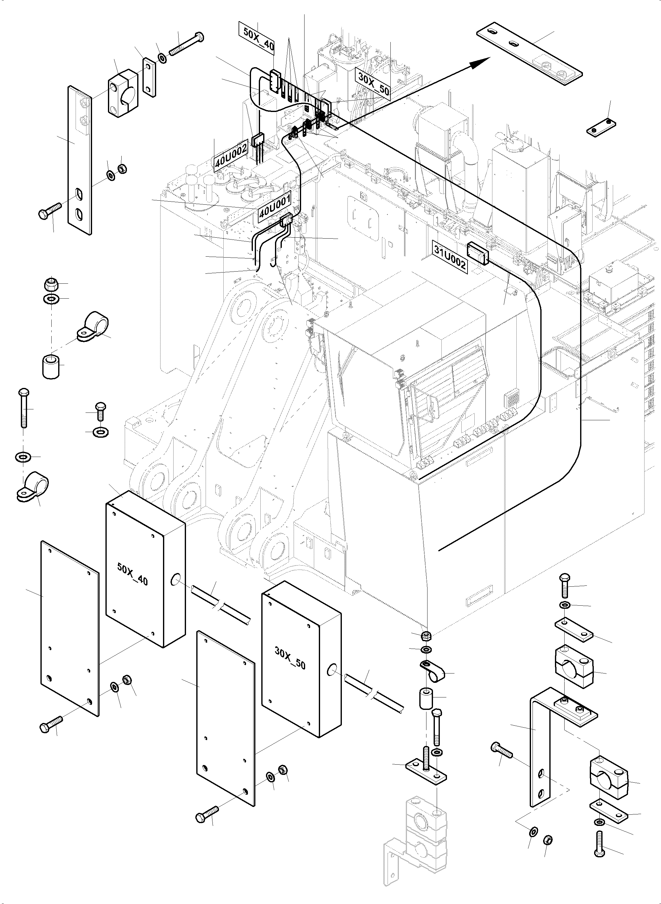 Switch box 984 161 40 KOMATSU