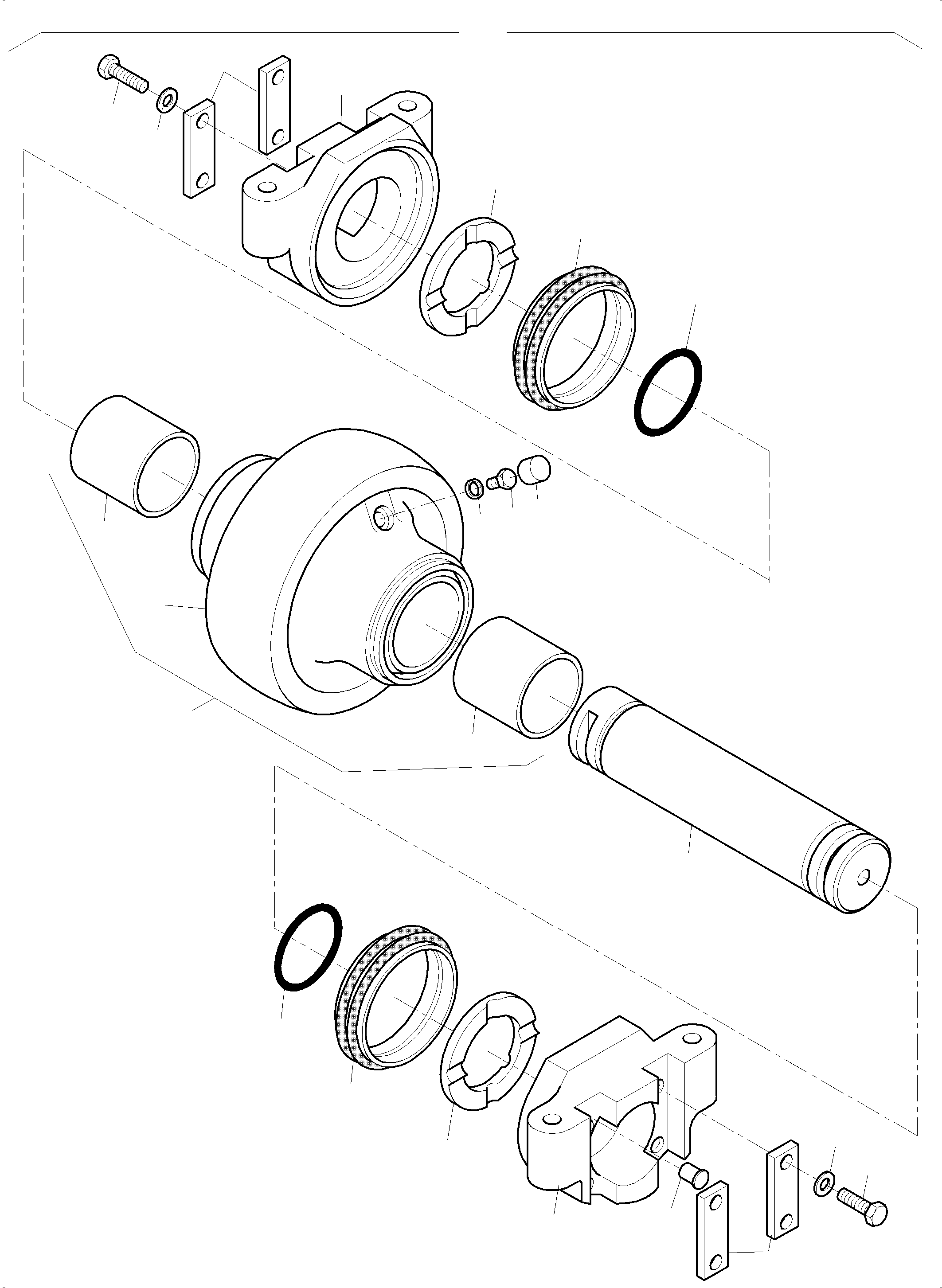 Bottom roller body 915 757 40 KOMATSU