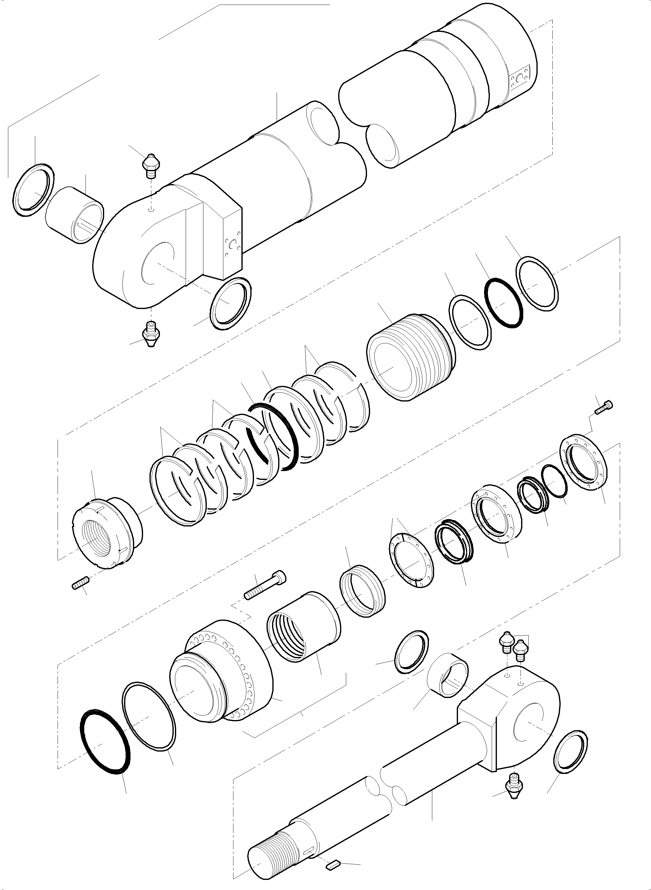Seal kit for piston fig-nos.15-18,24,25 799 770 73 KOMATSU