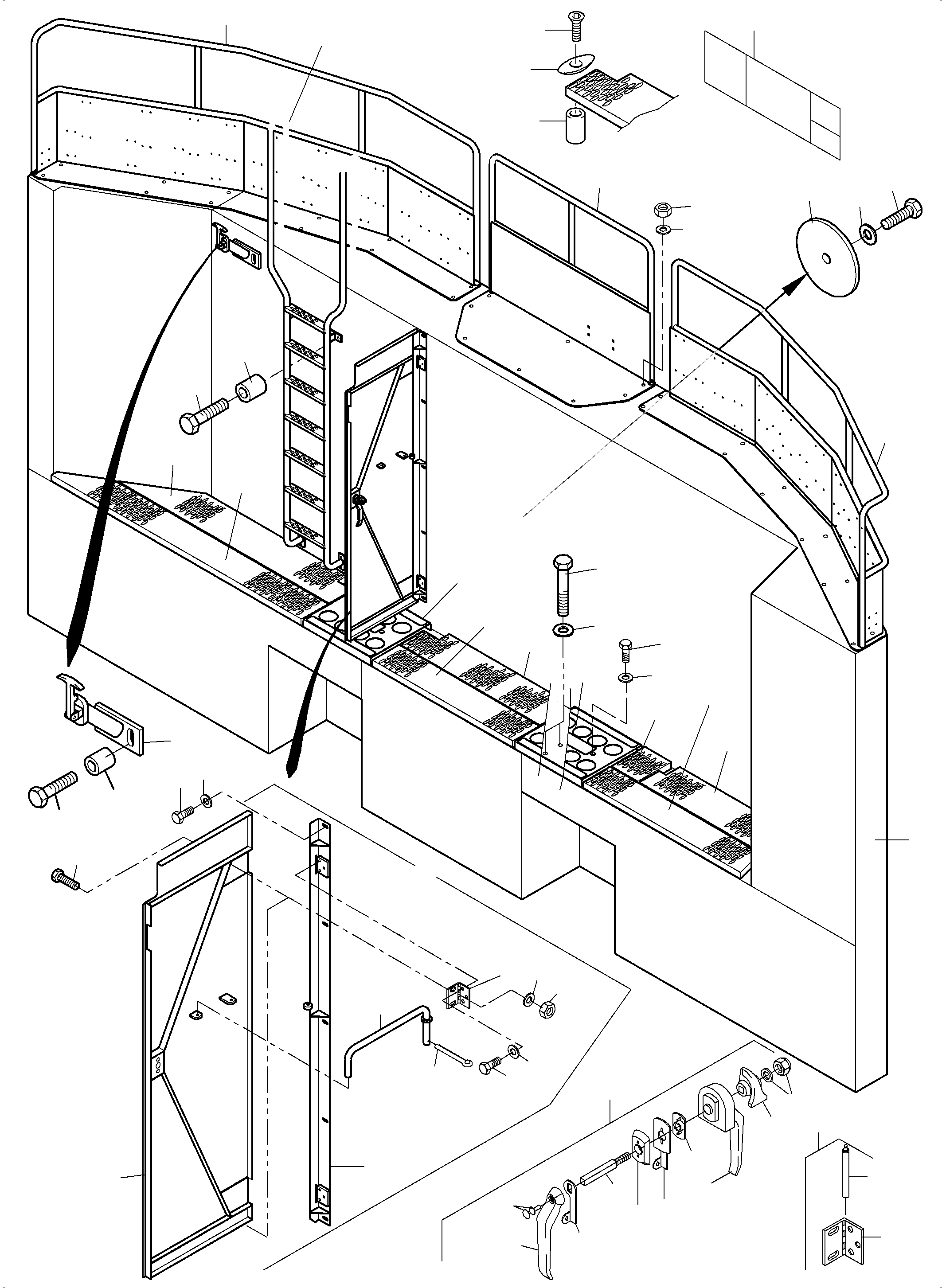 Door assy 972 369 40 KOMATSU