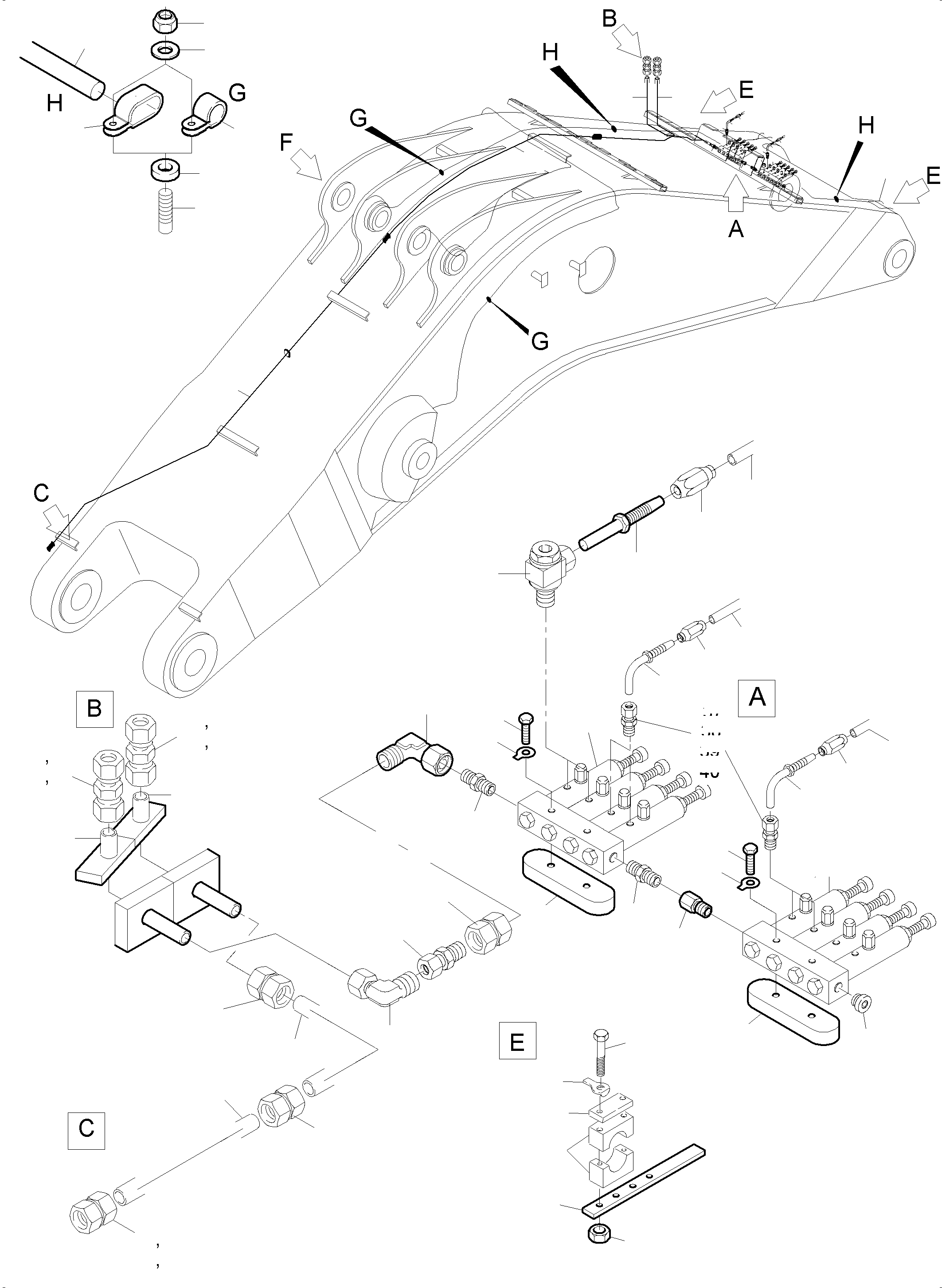 Pipe  Ø 25 981 447 40 KOMATSU