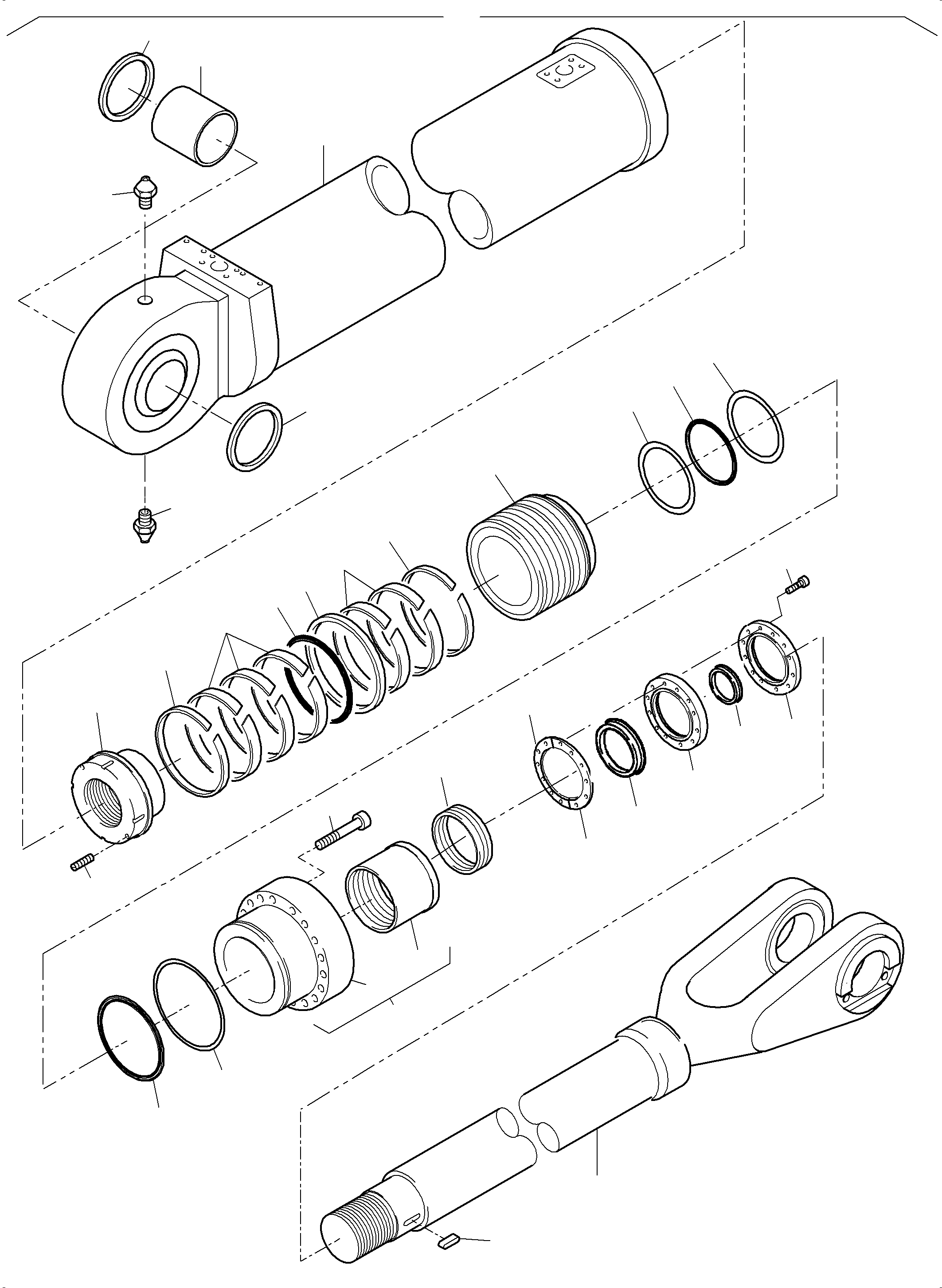 Seal kit for piston fig-nos.11-14,20,21 799 475 73 KOMATSU