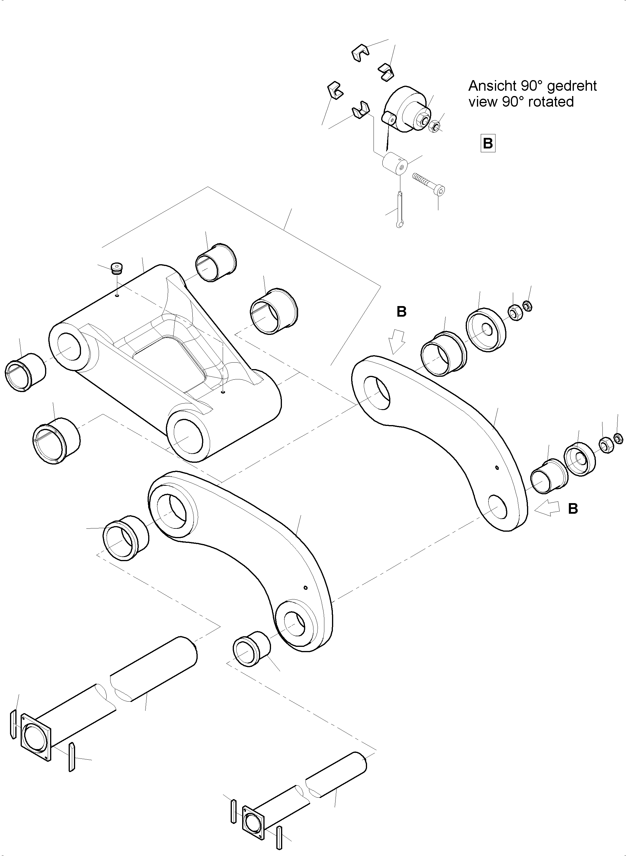 Steering l.h. assy. 977 604 40 KOMATSU