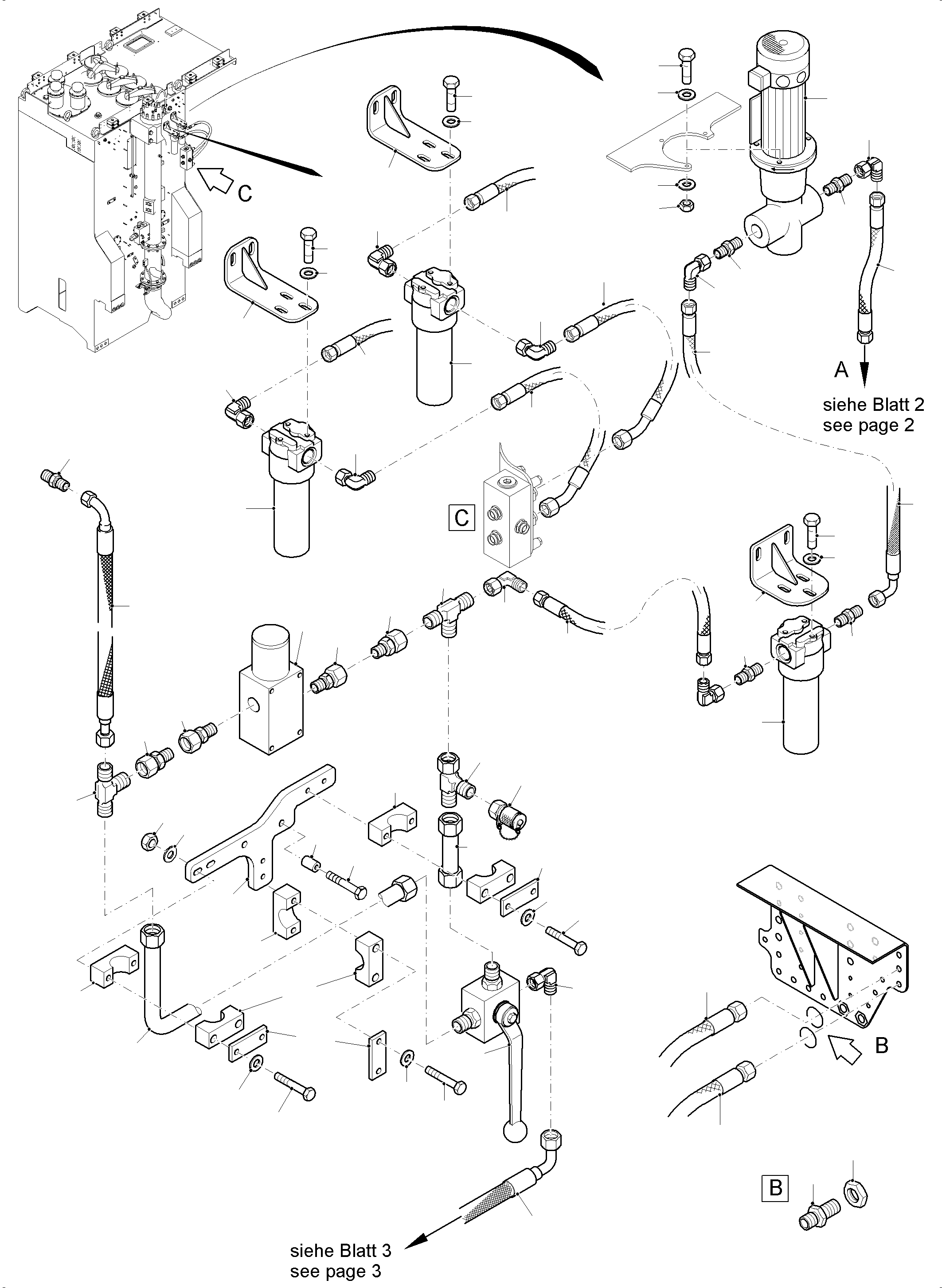 Transfusing Pump assy. 988 058 40 KOMATSU