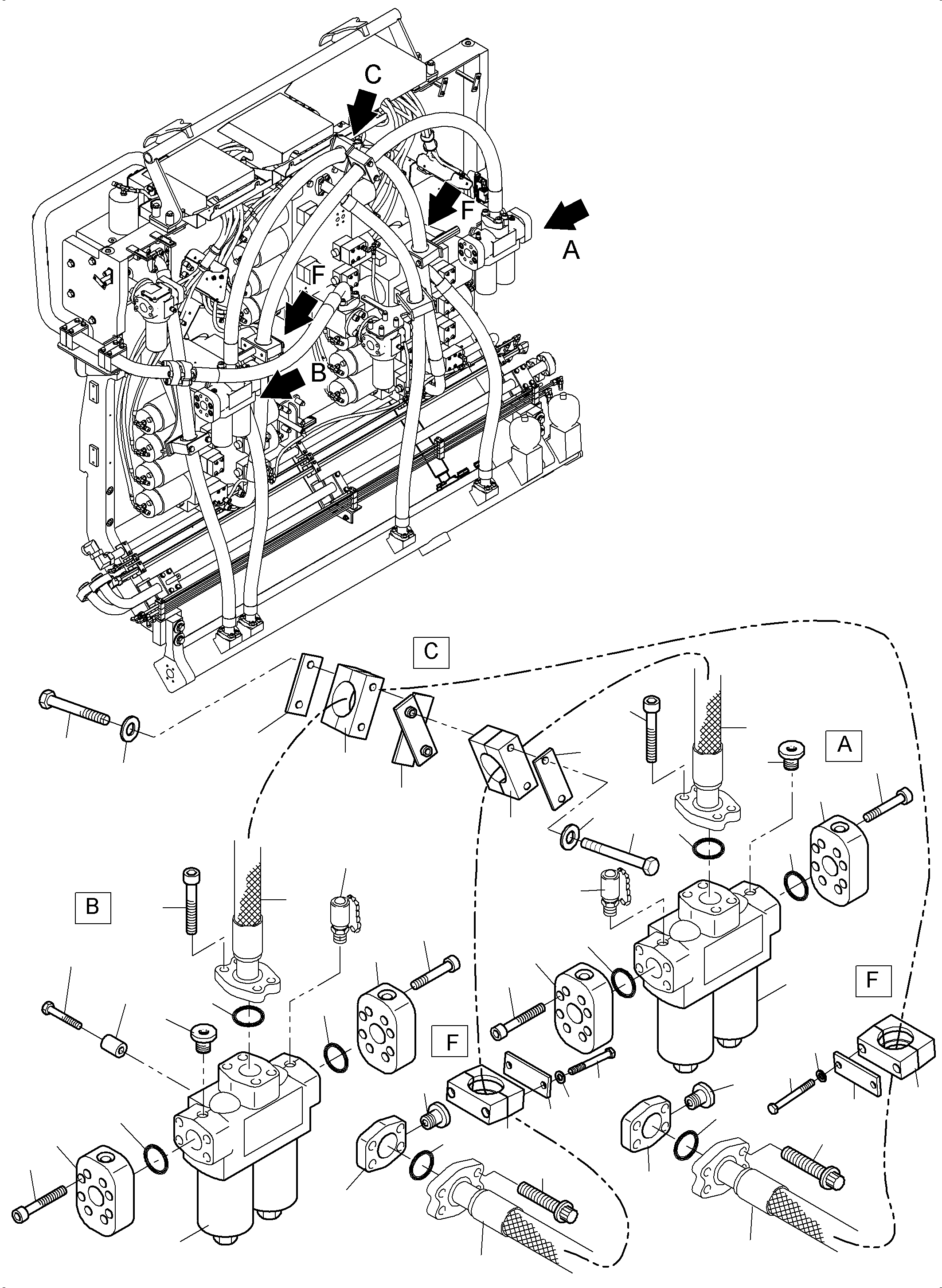 Блок 987 615 40 KOMATSU
