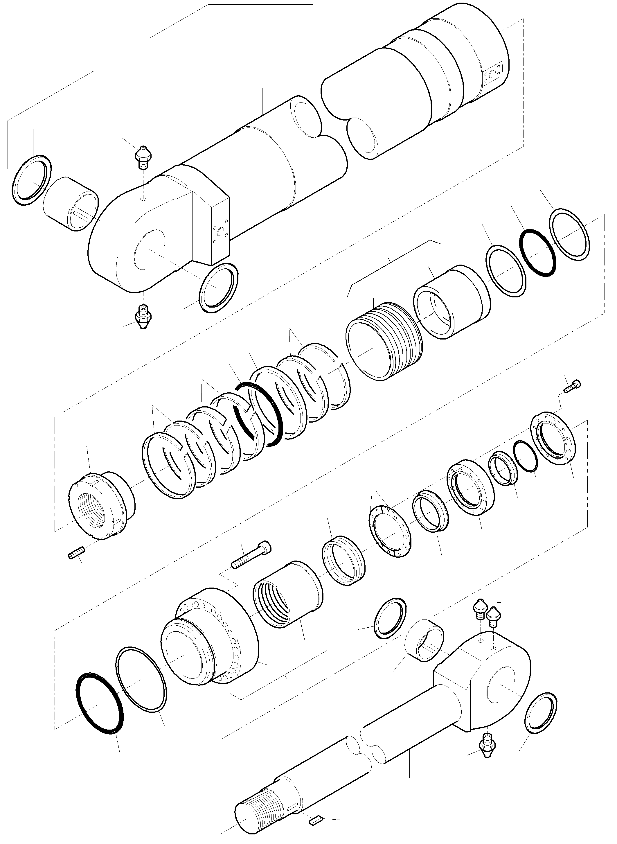 Seal kit for piston fig-nos.15-18,24,25 799 765 73 KOMATSU