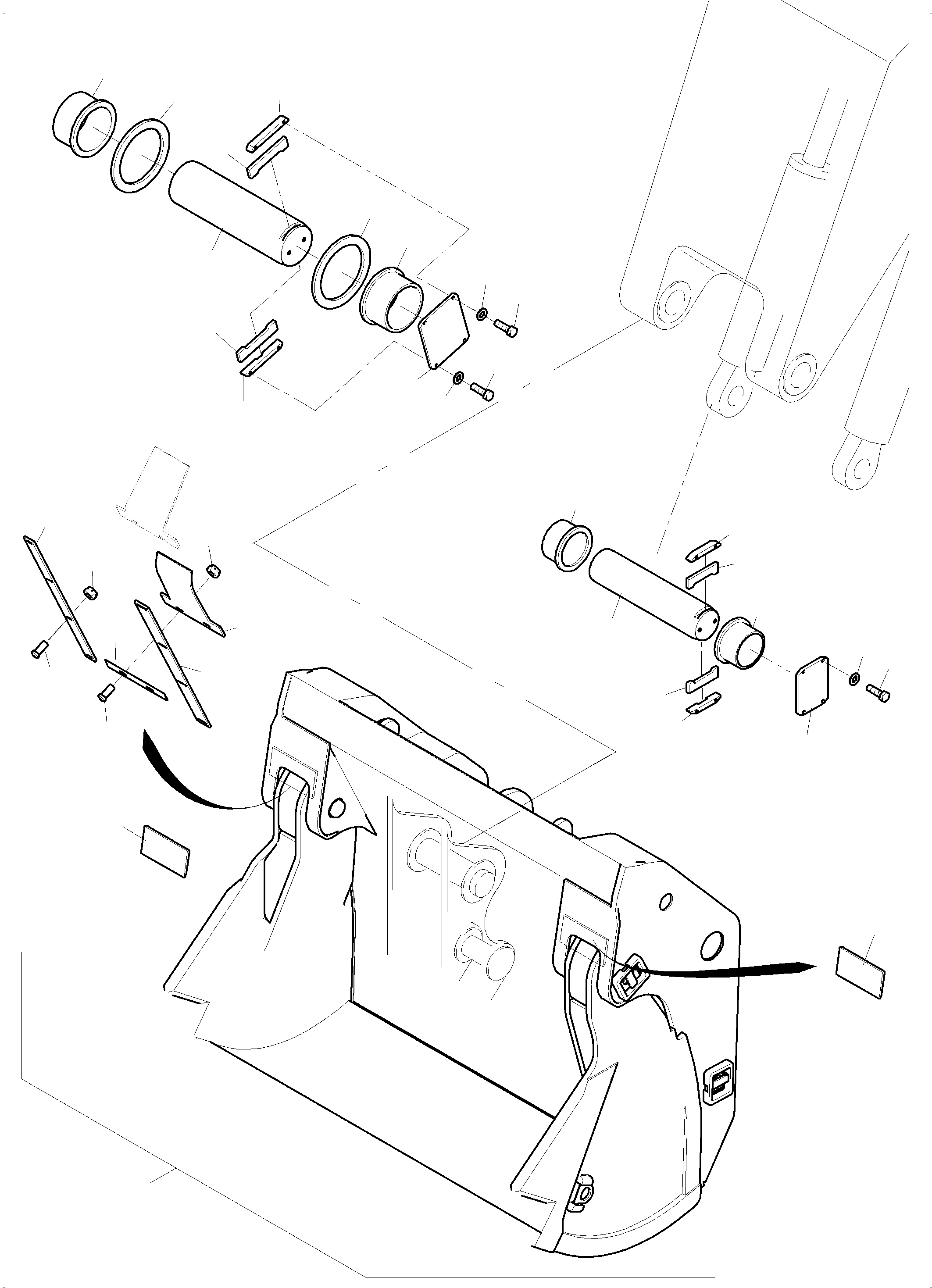 Castlip with teeth and shroud 950 843 40 KOMATSU