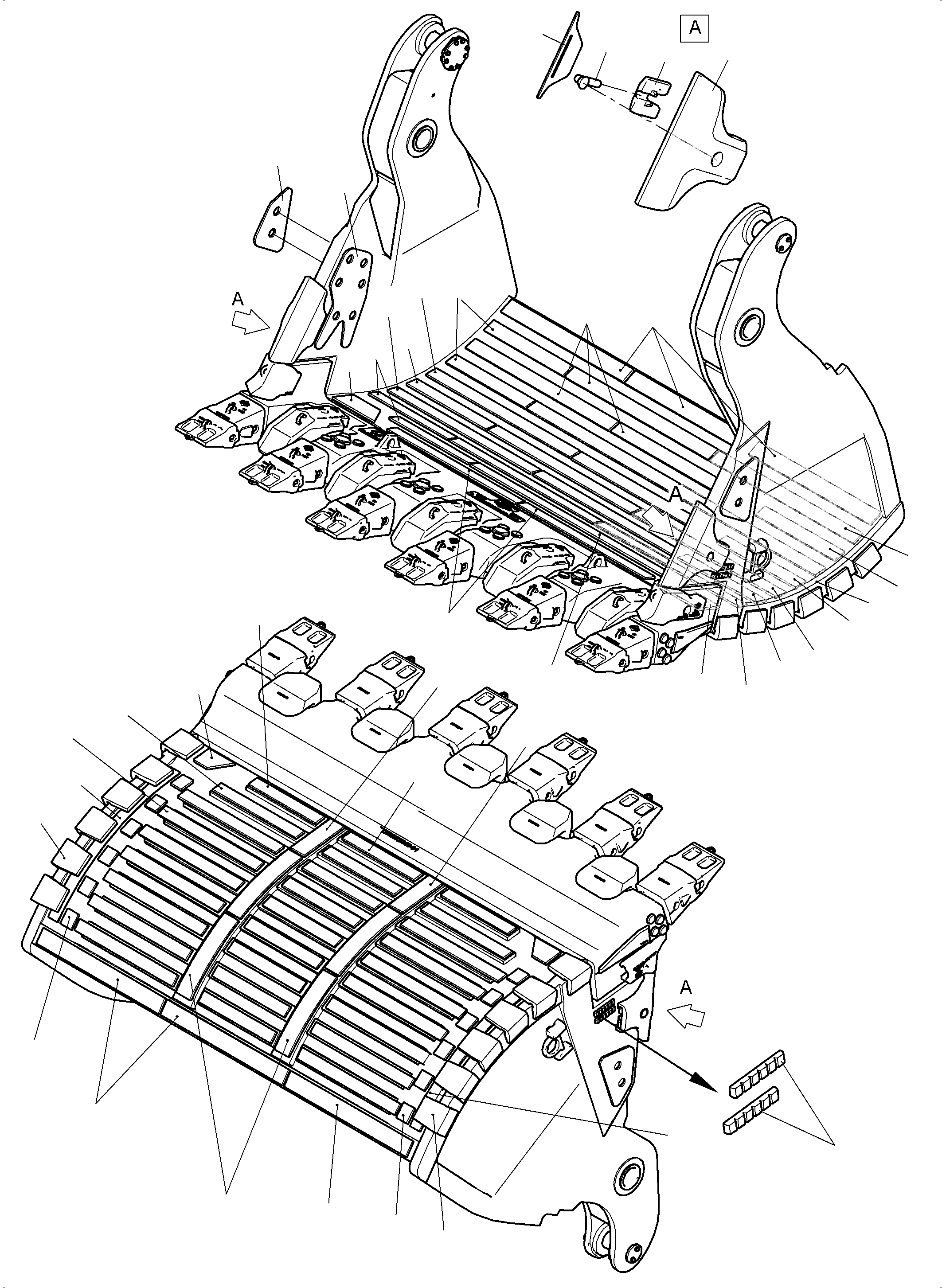 Износостойкая пластина 976 301 40 KOMATSU