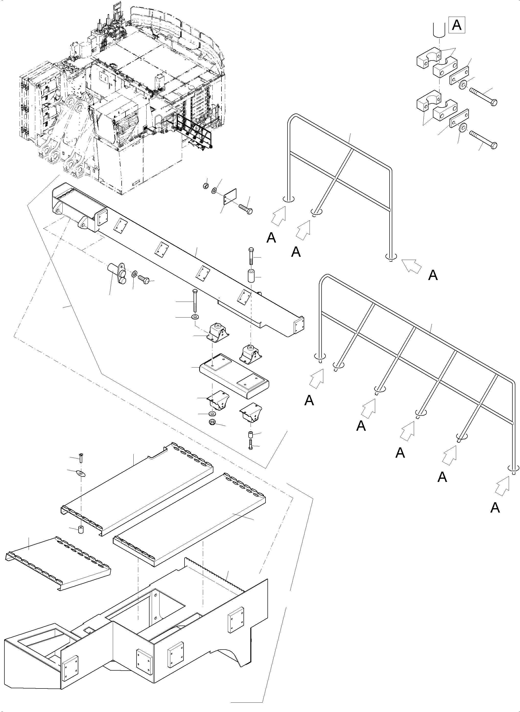 Platform assy. 983 182 40 KOMATSU