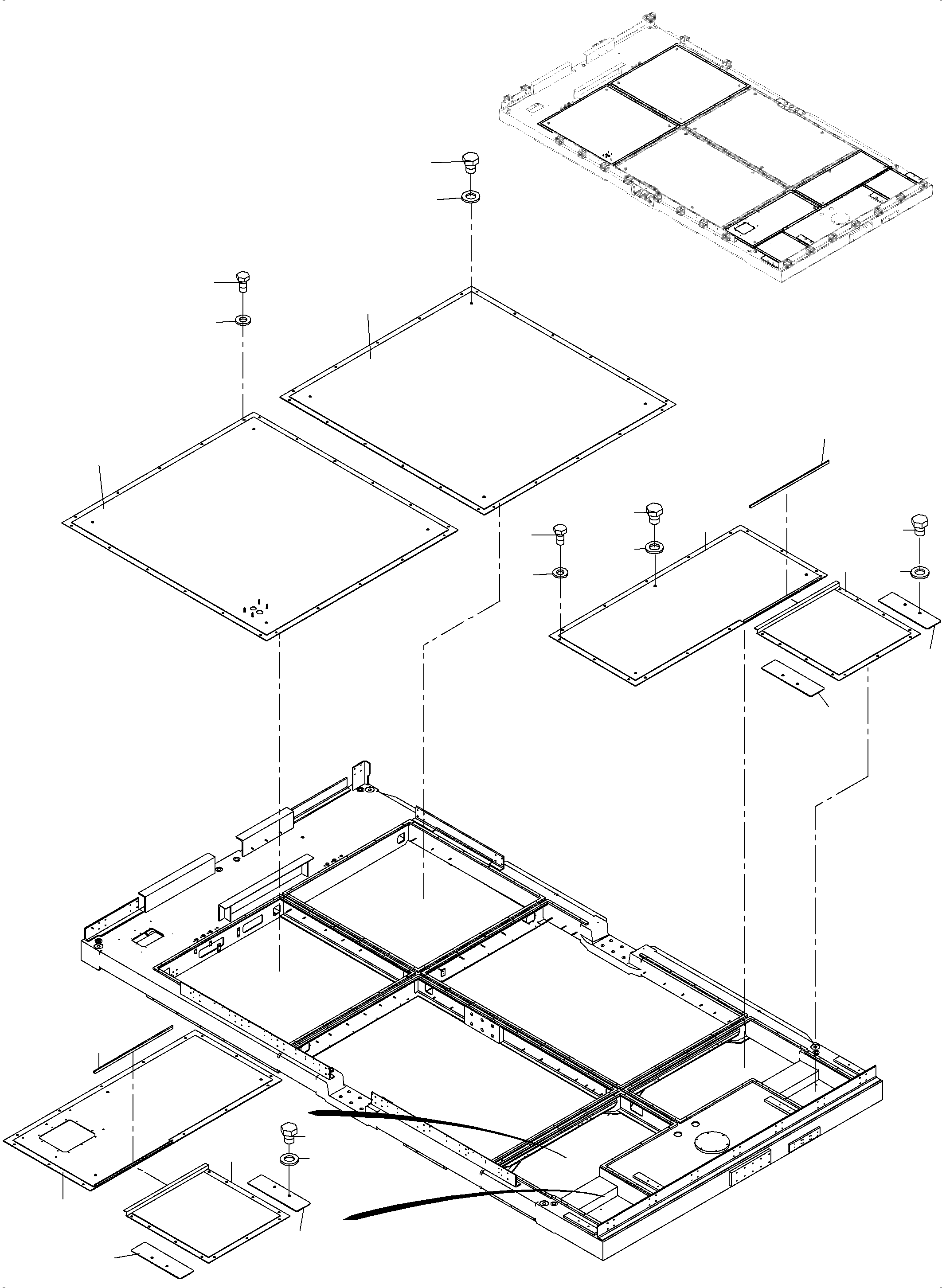Roof element 981 200 40 KOMATSU
