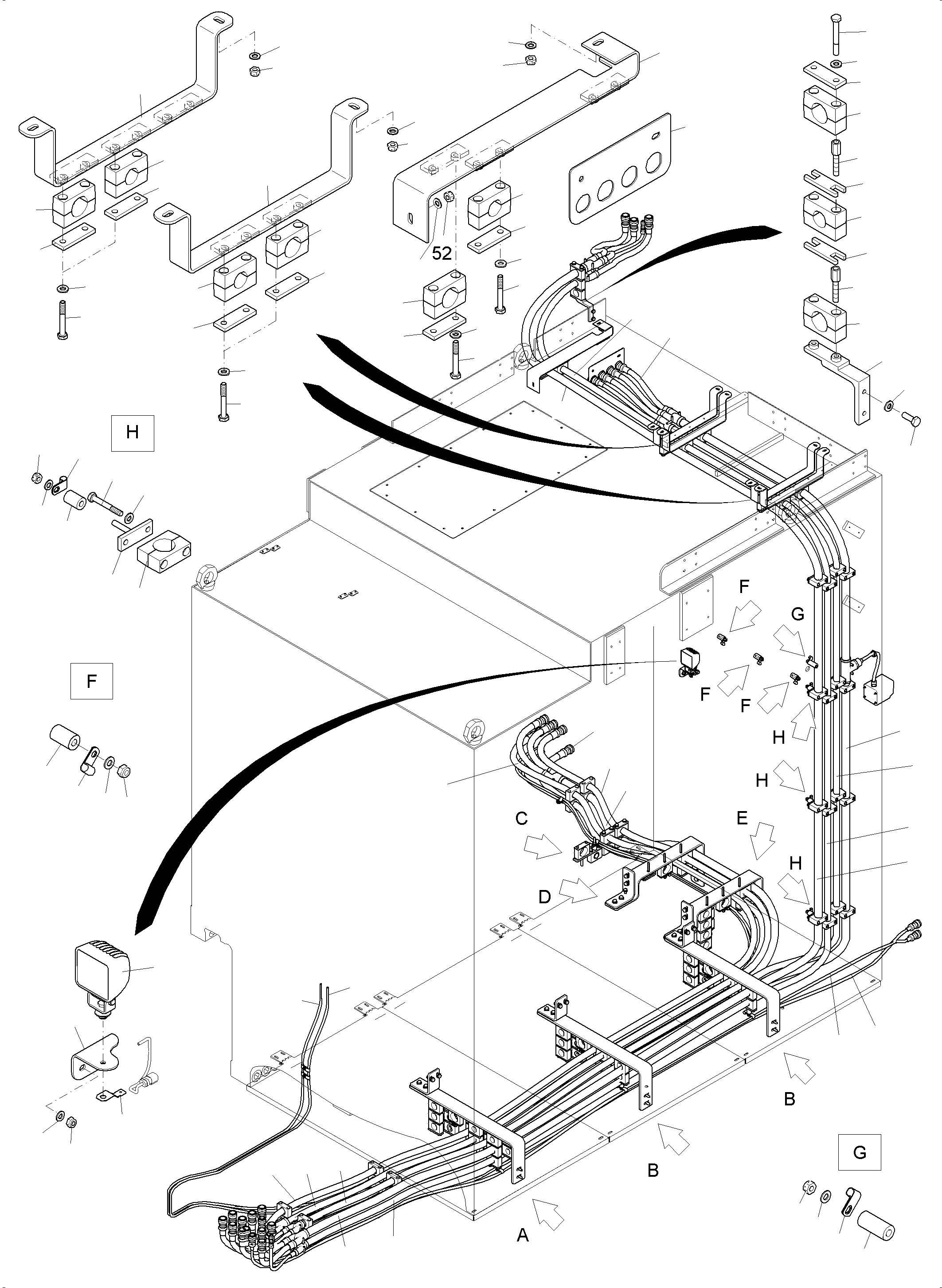 Harness 10X152 - 58X152 980 892 40 KOMATSU