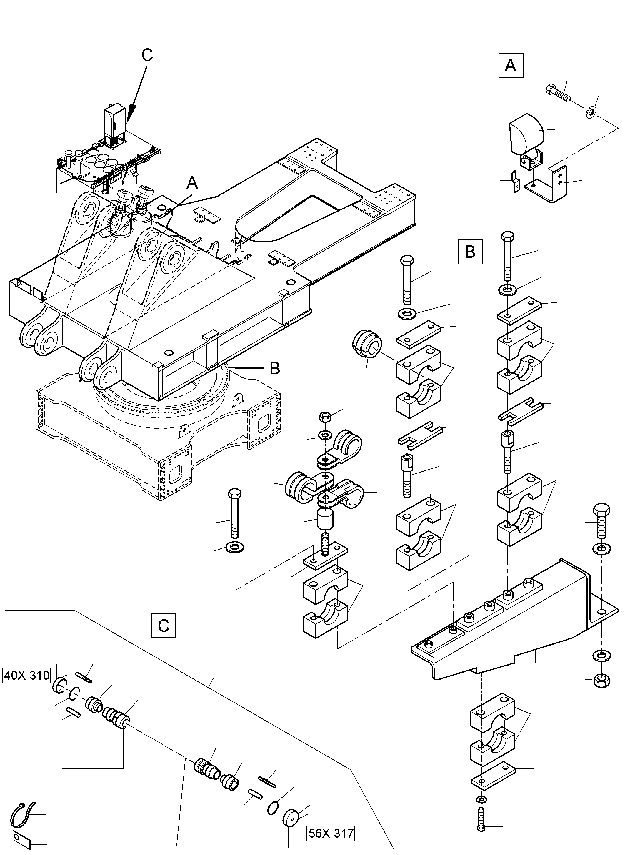 Retainer assy. 986 924 40 KOMATSU