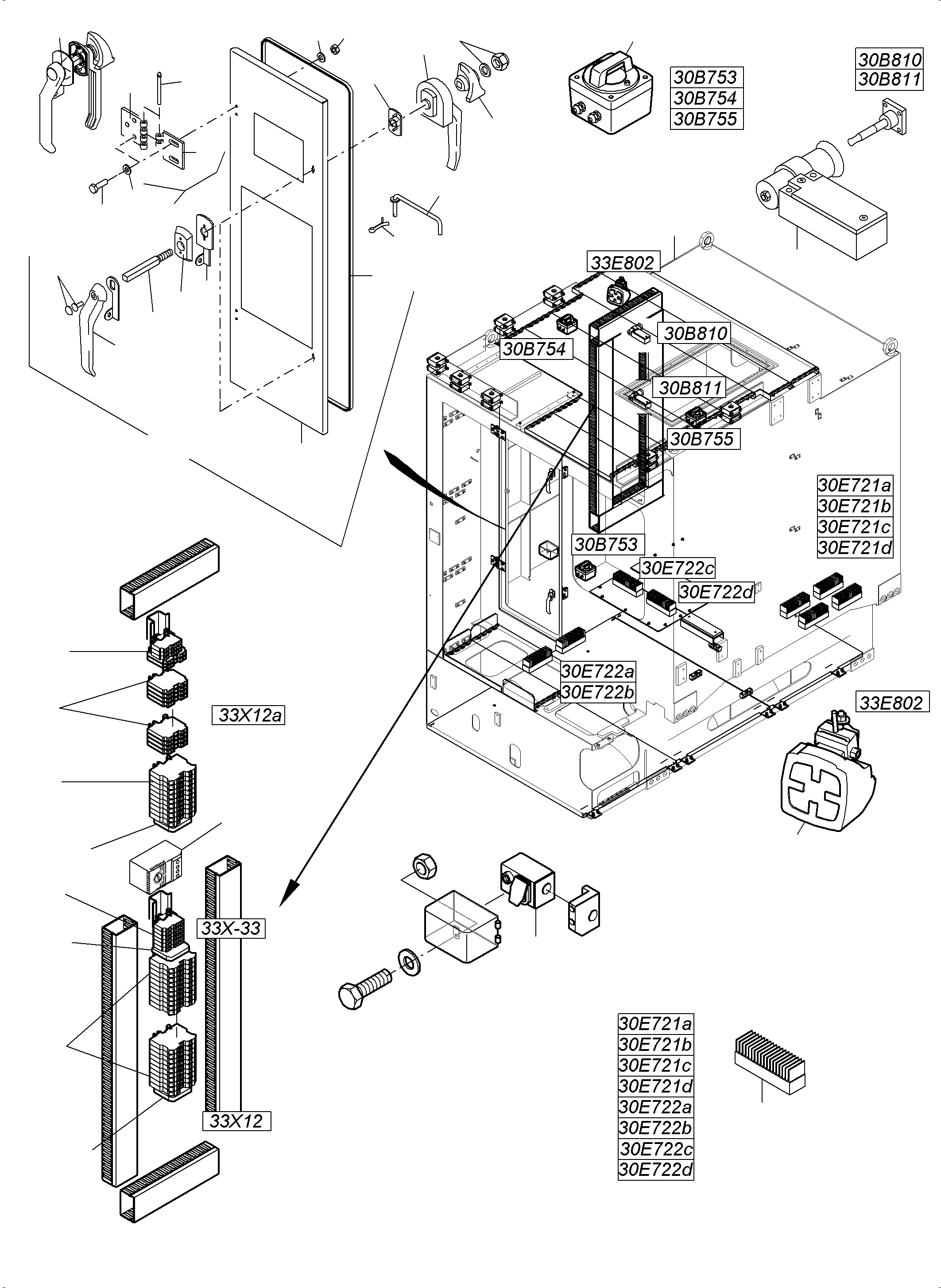 Door assy. 983 823 40 KOMATSU