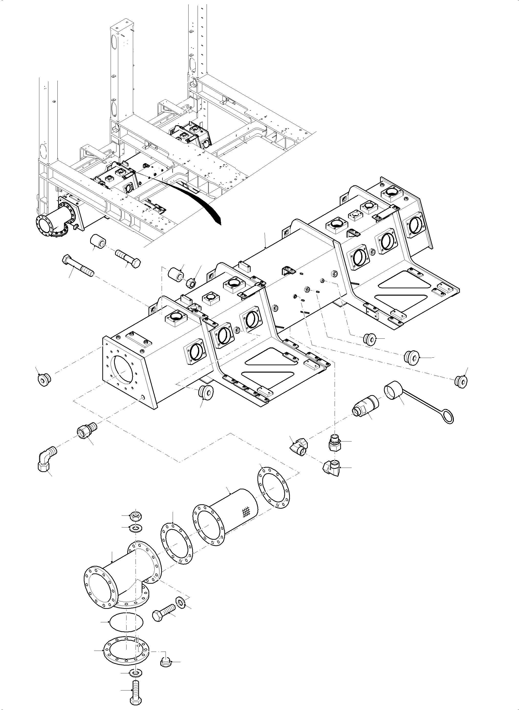 Труба в сборе 976 785 40 KOMATSU
