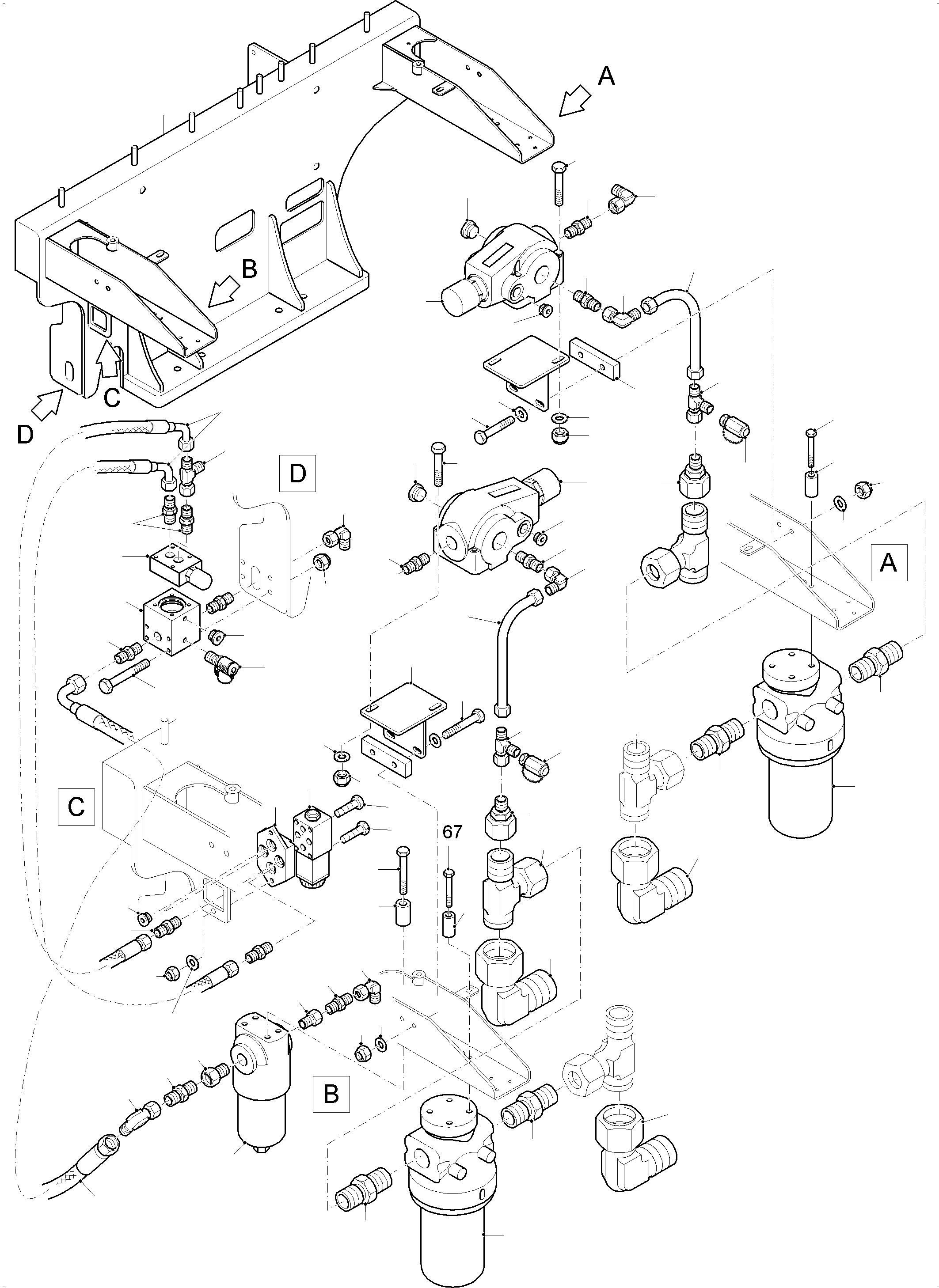 Соединительный штуцер 517 495 40 KOMATSU