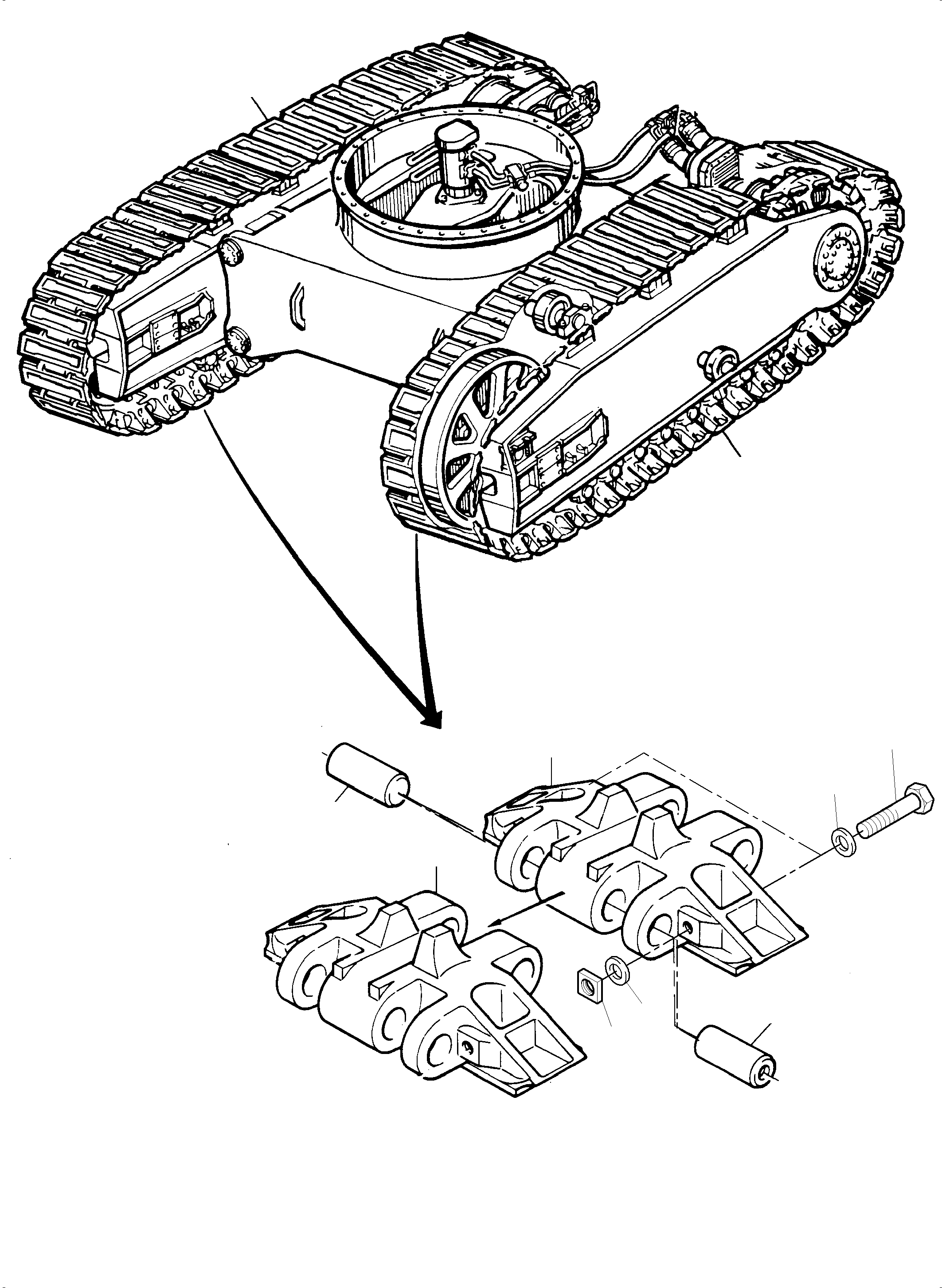 Track shoe 1500 mm, 290 mm high 970 914 40 KOMATSU