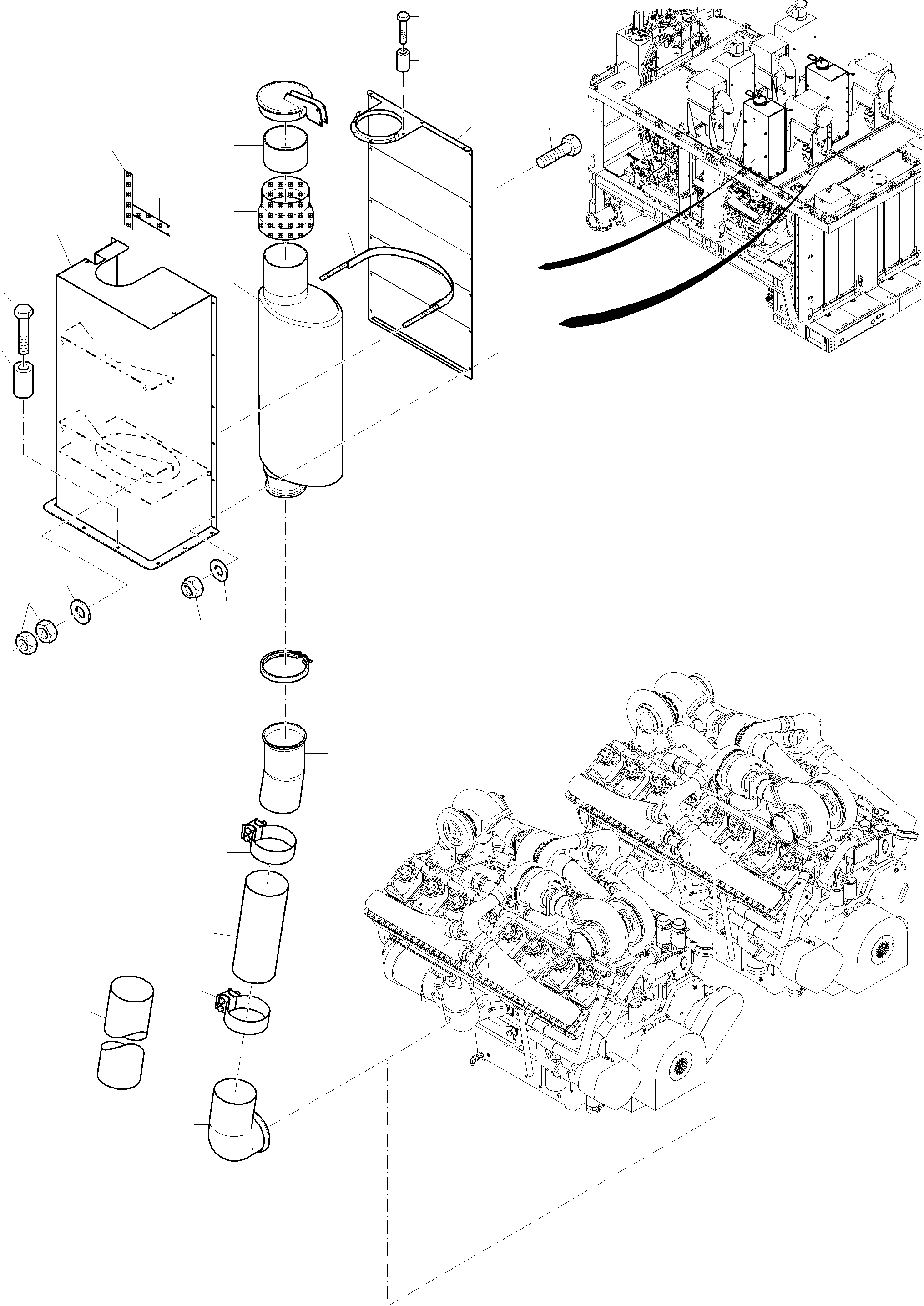 Выпускная труба 995 099 40 KOMATSU