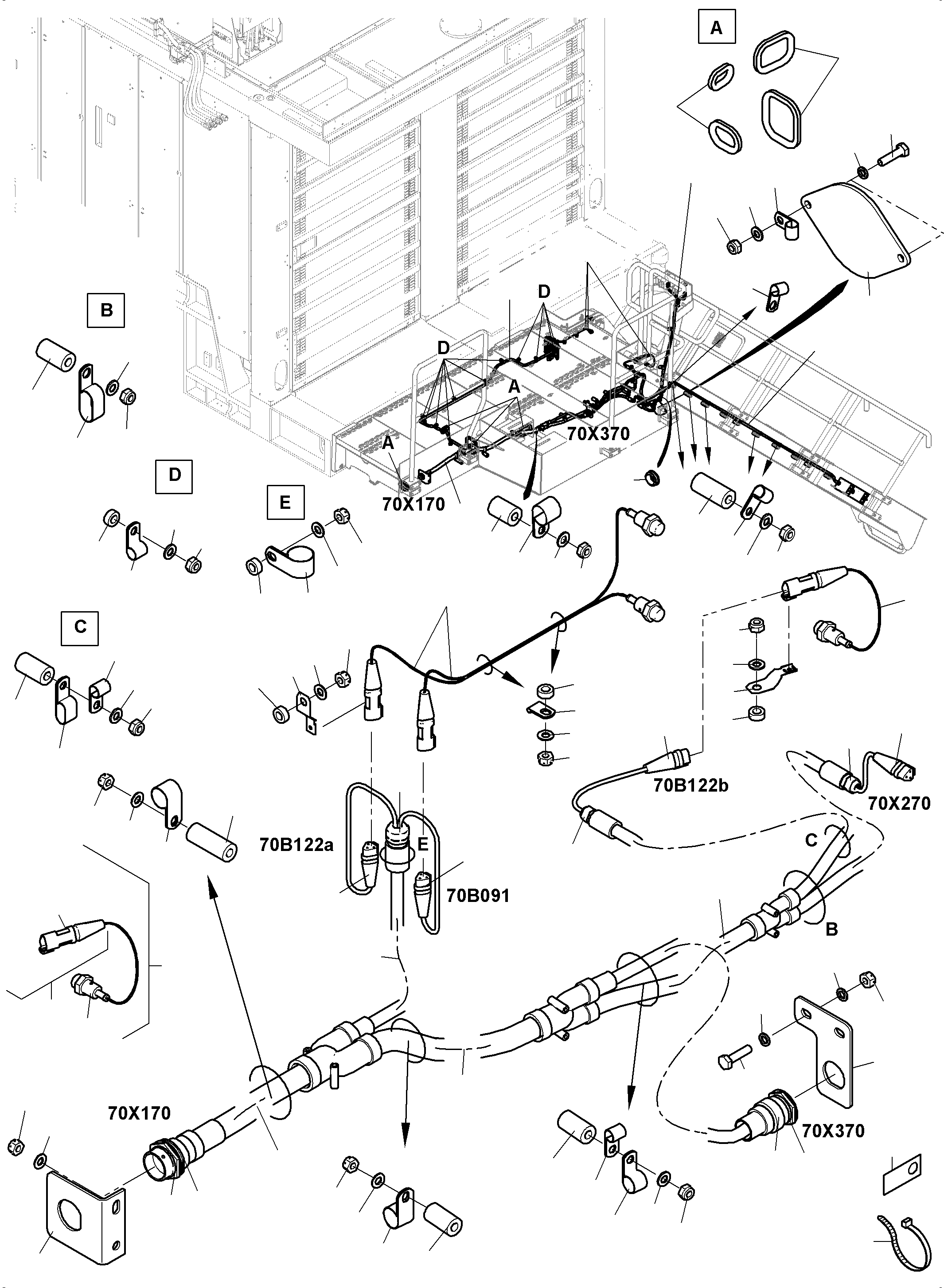 Socket plate 986 418 40 KOMATSU