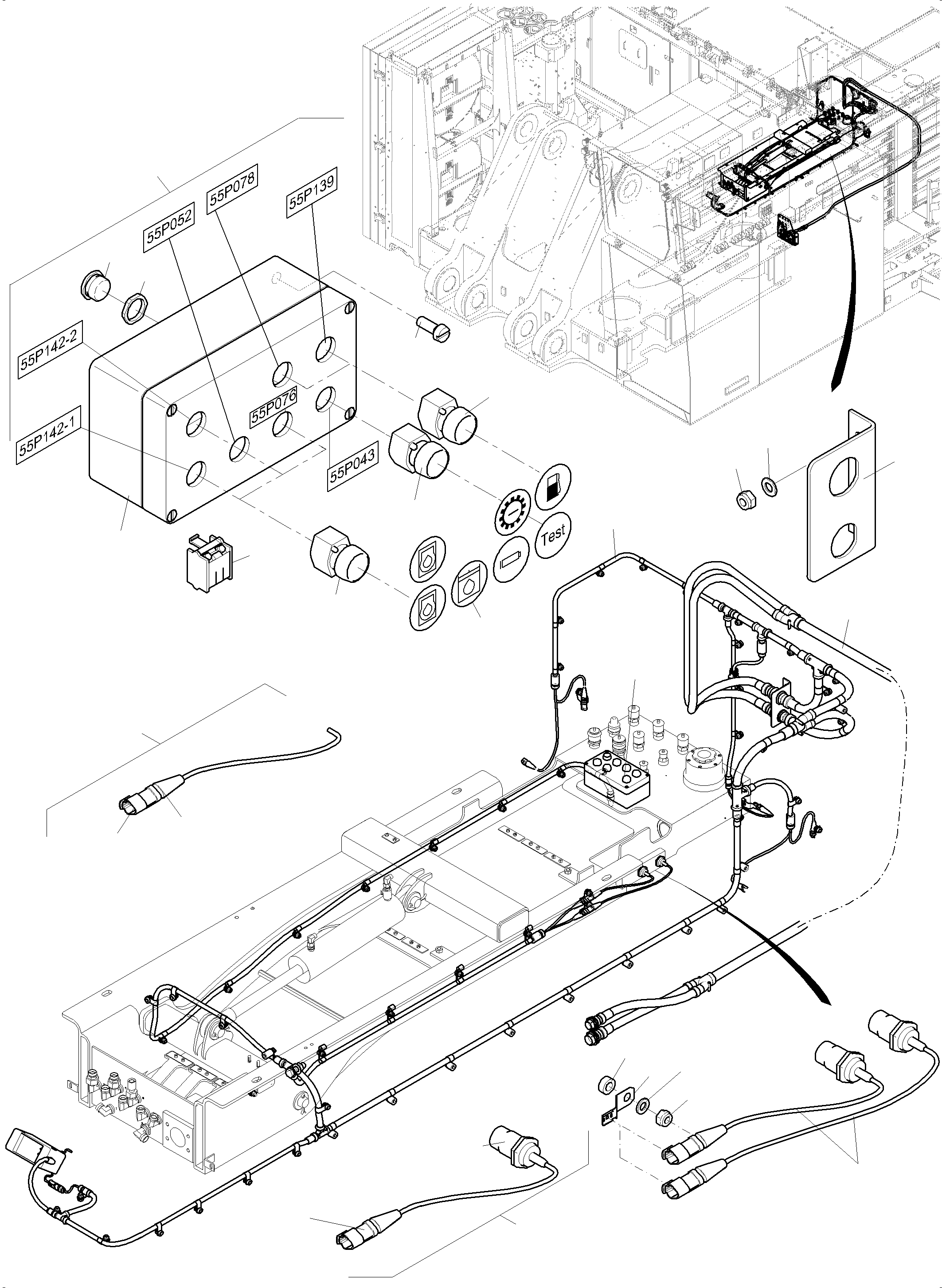 Harness 50X060 - 60X060 993 703 40 KOMATSU