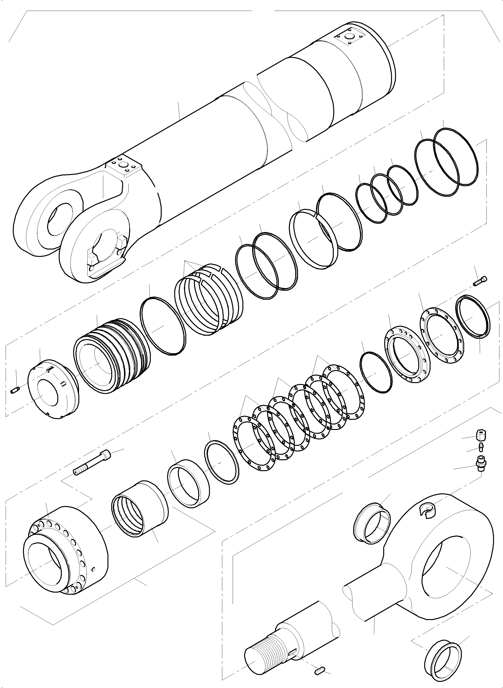 Piston assy. 989 437 40 KOMATSU